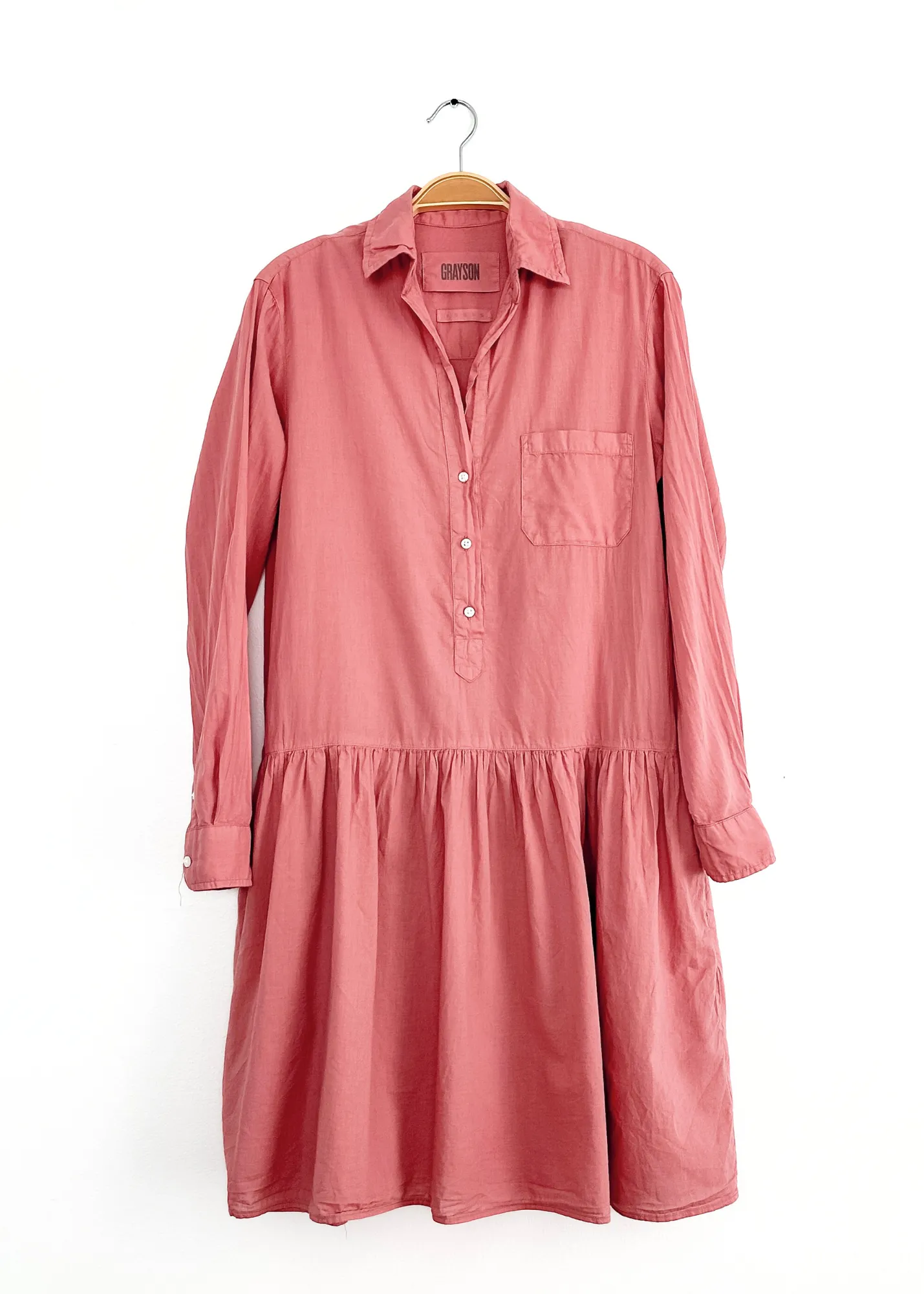 Frank & Eileen GRAYSON The Changemaker Drop Waist Dress in Rosewood