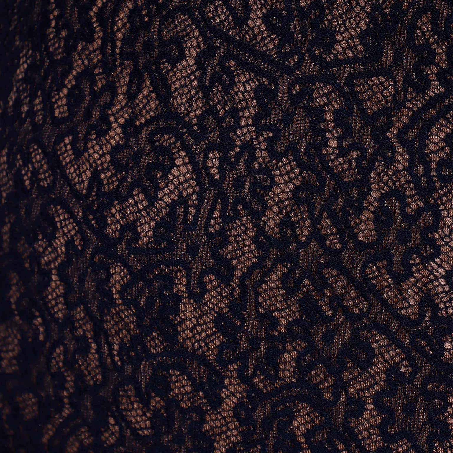 F/W 1990 Azzedine Alaia Black Lace Illusion Runway Mini Dress