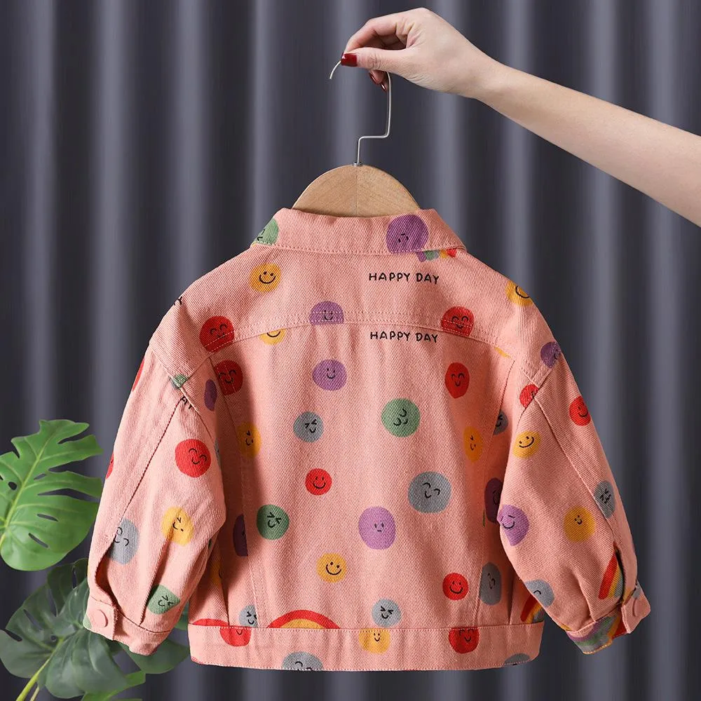 Girls Jacket Spring Autumn Western Style Denim Jacket Wholesale Girls Clothes