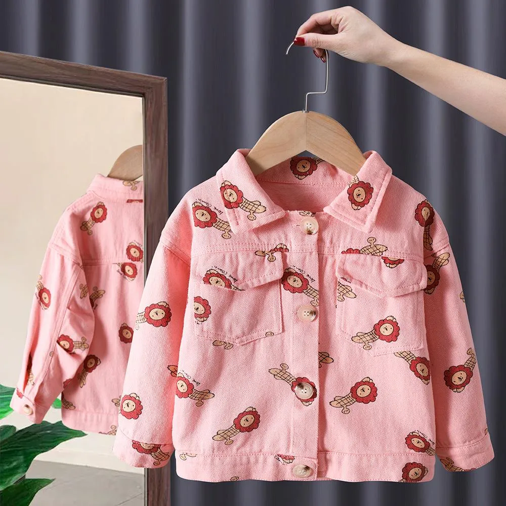 Girls Jacket Spring Autumn Western Style Denim Jacket Wholesale Girls Clothes