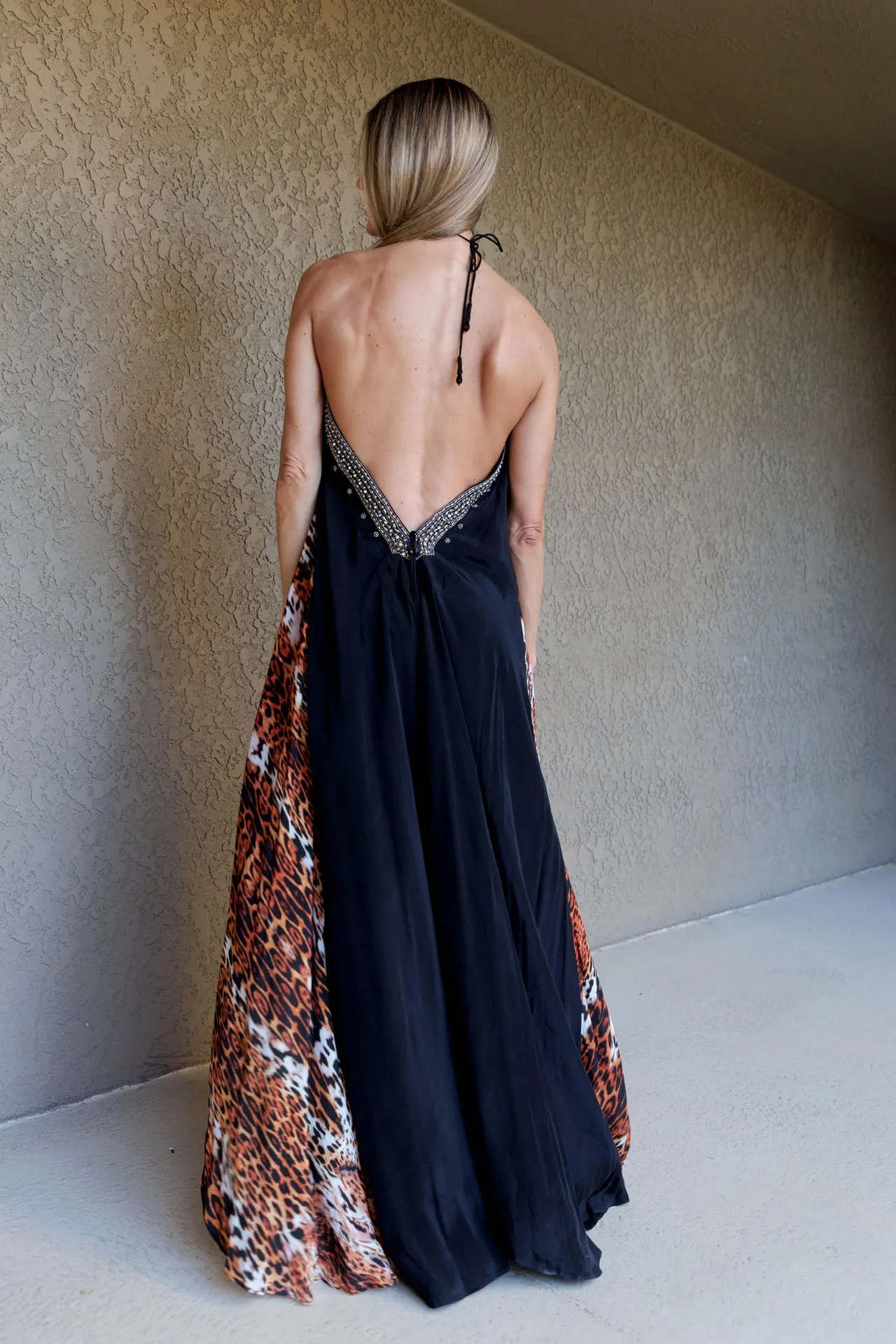 Gown for women in Animal print
