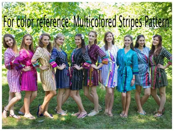 Gray Striped V-Neck, Ankle Length, Cinched Waist Caftan, Comfortable House Dress