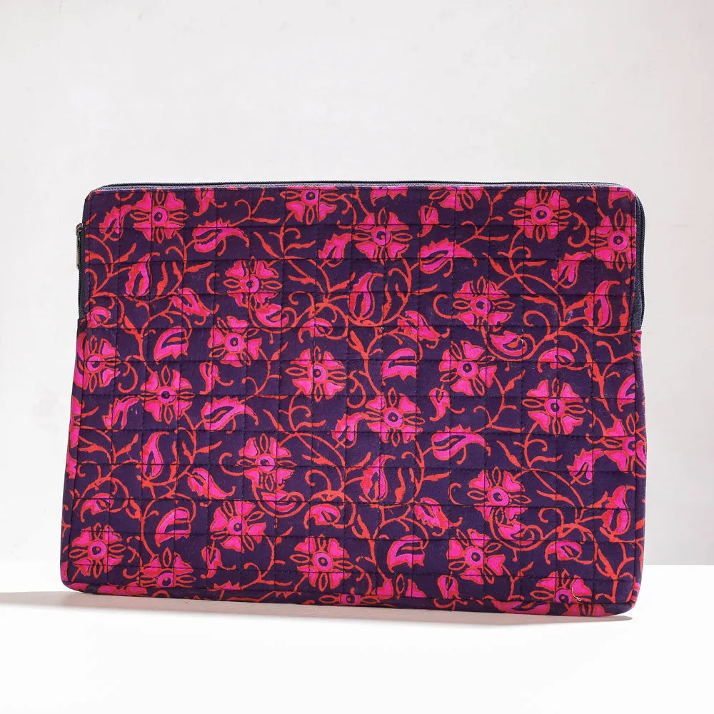 Handcrafted Quilted Laptop Sleeve (11 x 16 in)