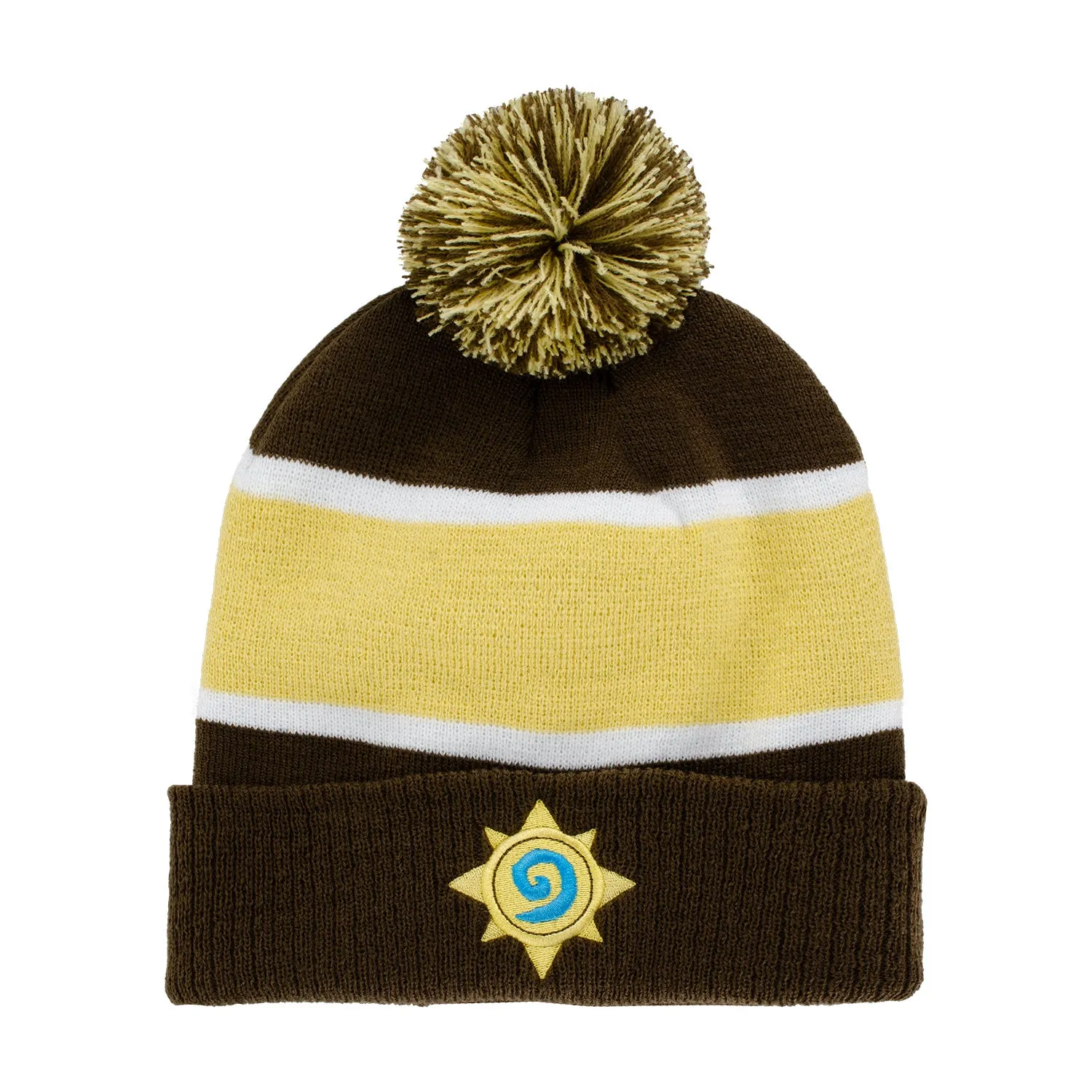 Hearthstone Brown Pom Beanie