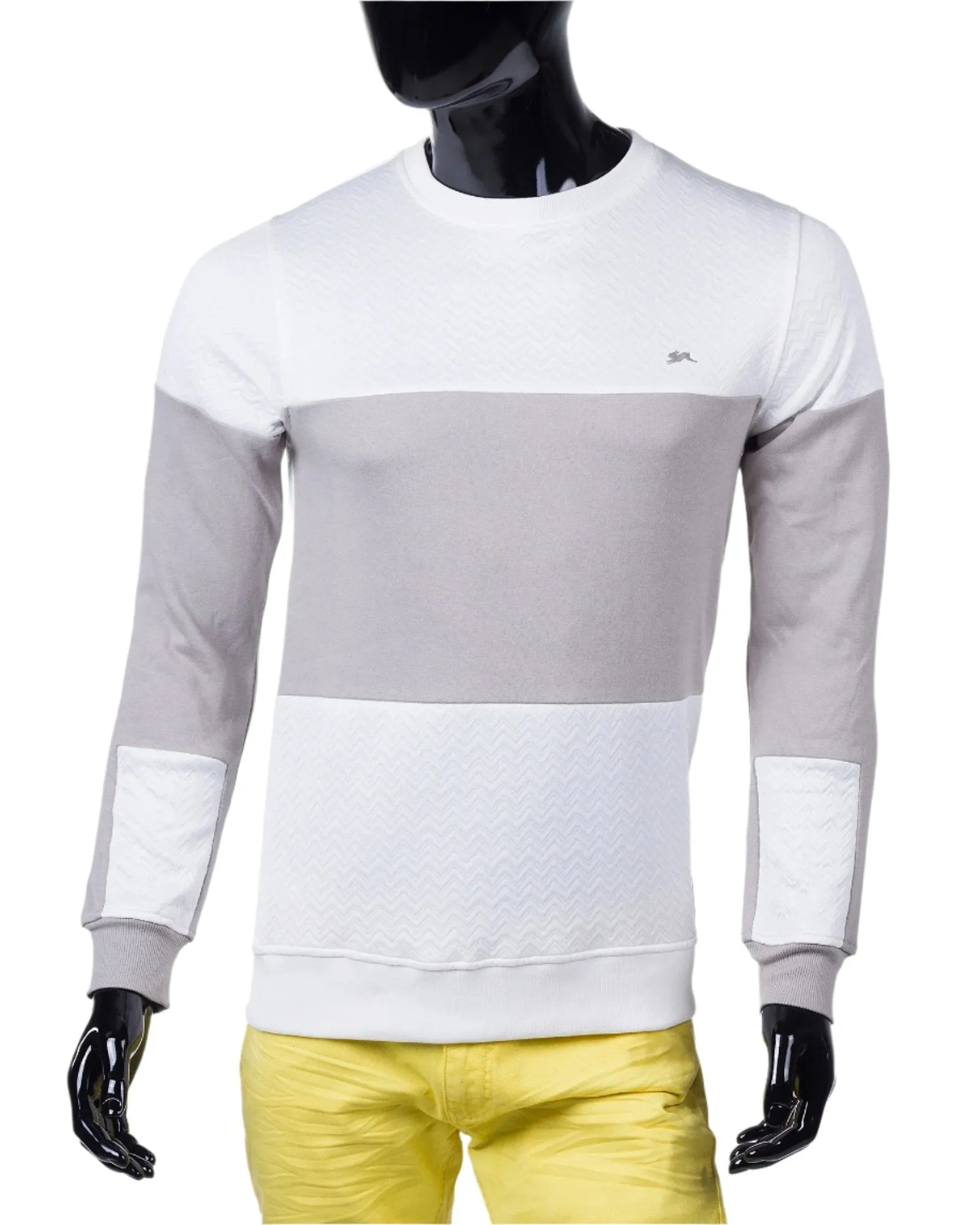 Herb | Men's Color Blocked Crew Neck Sweater