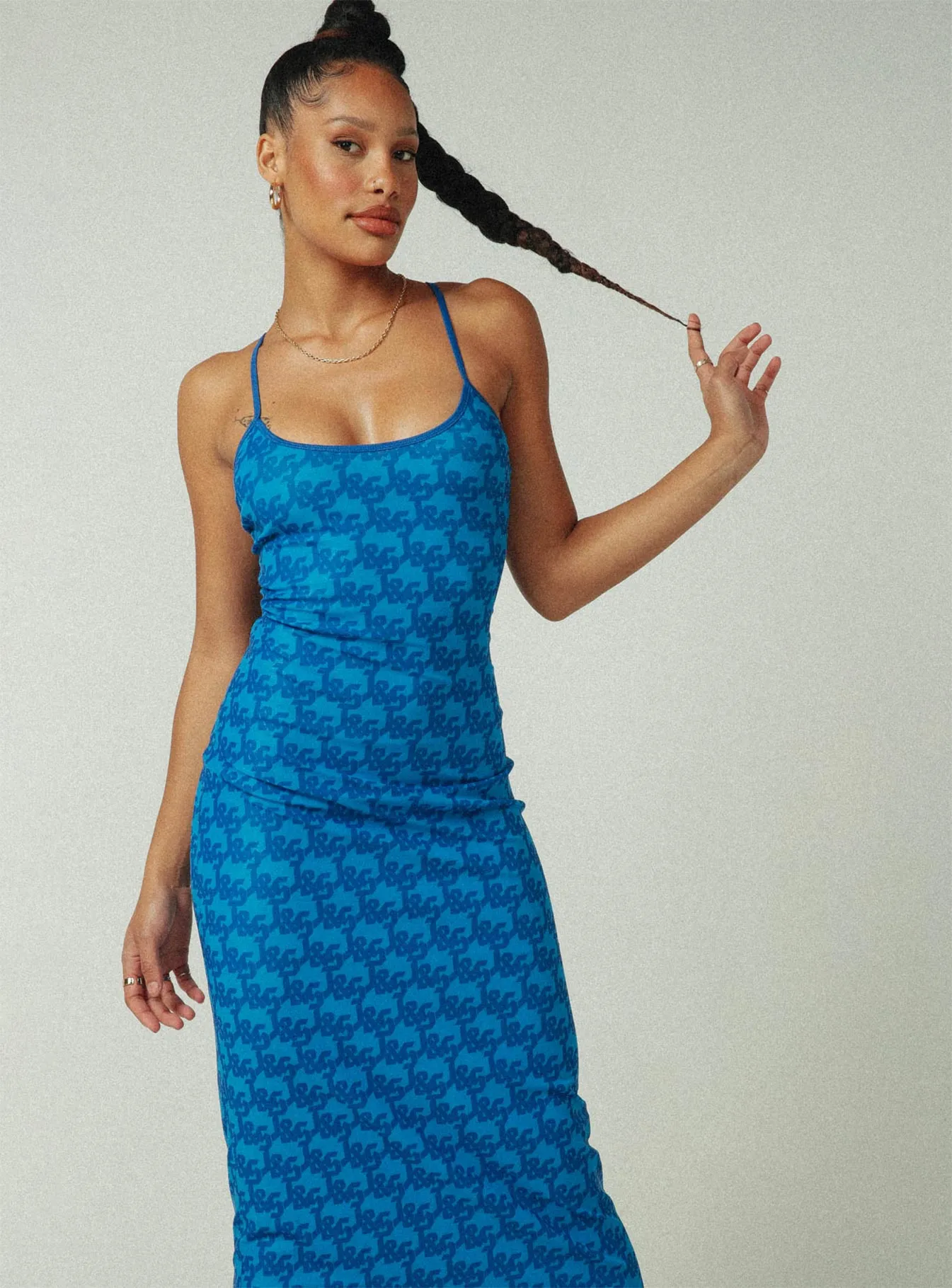 JGR & STN Cassie Maxi Dress Blue