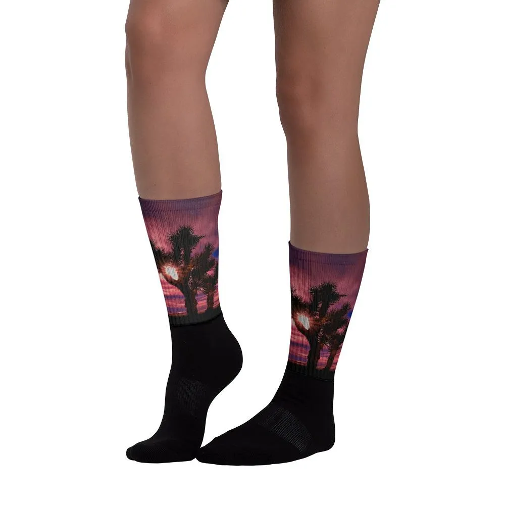 Joshua Tree Moonlit Socks - California
