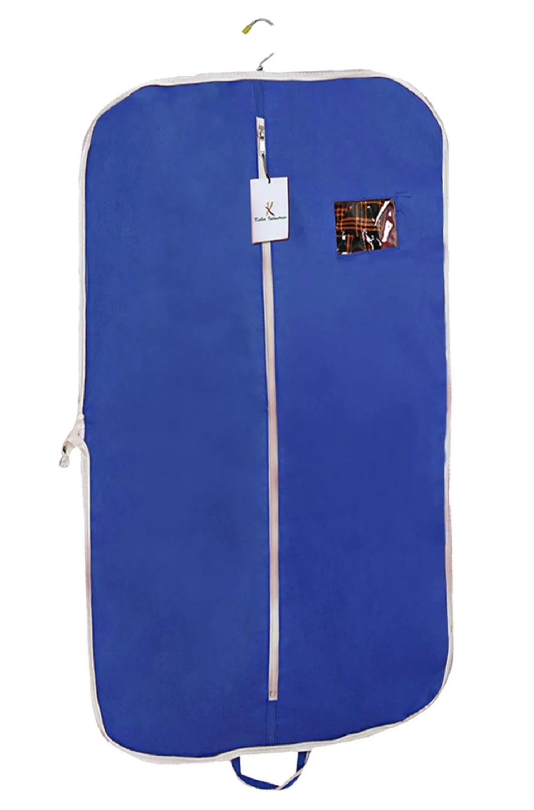 Kuber Industries 12 Pieces Foldable Non Woven Men's Coat Blazer Suit Cover (Black & Maroon & Royal Blue) -CTKTC41861