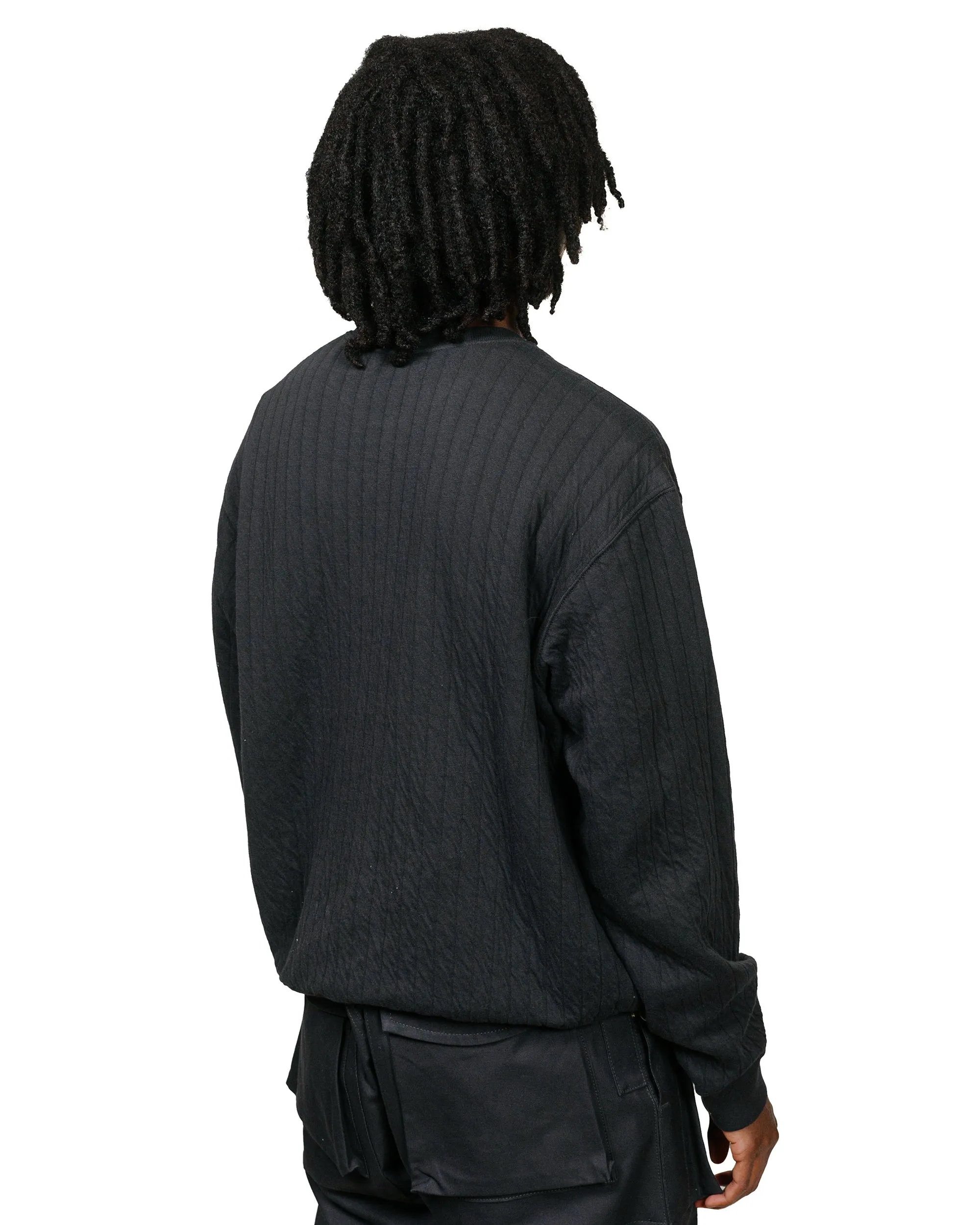 Lady White Co. Quilted Crewneck Anthracite