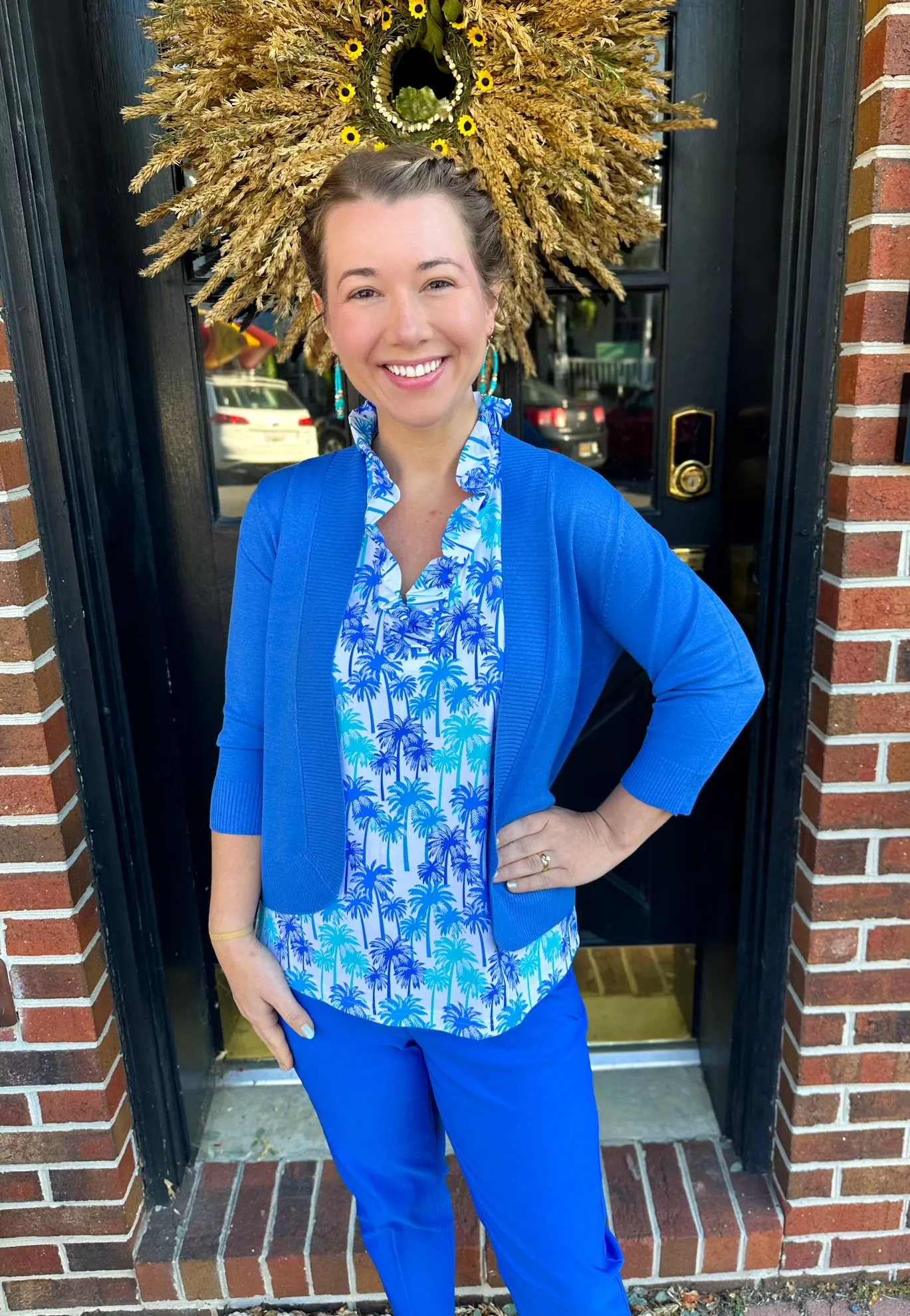Lulu B Blue Cardigan Sweater