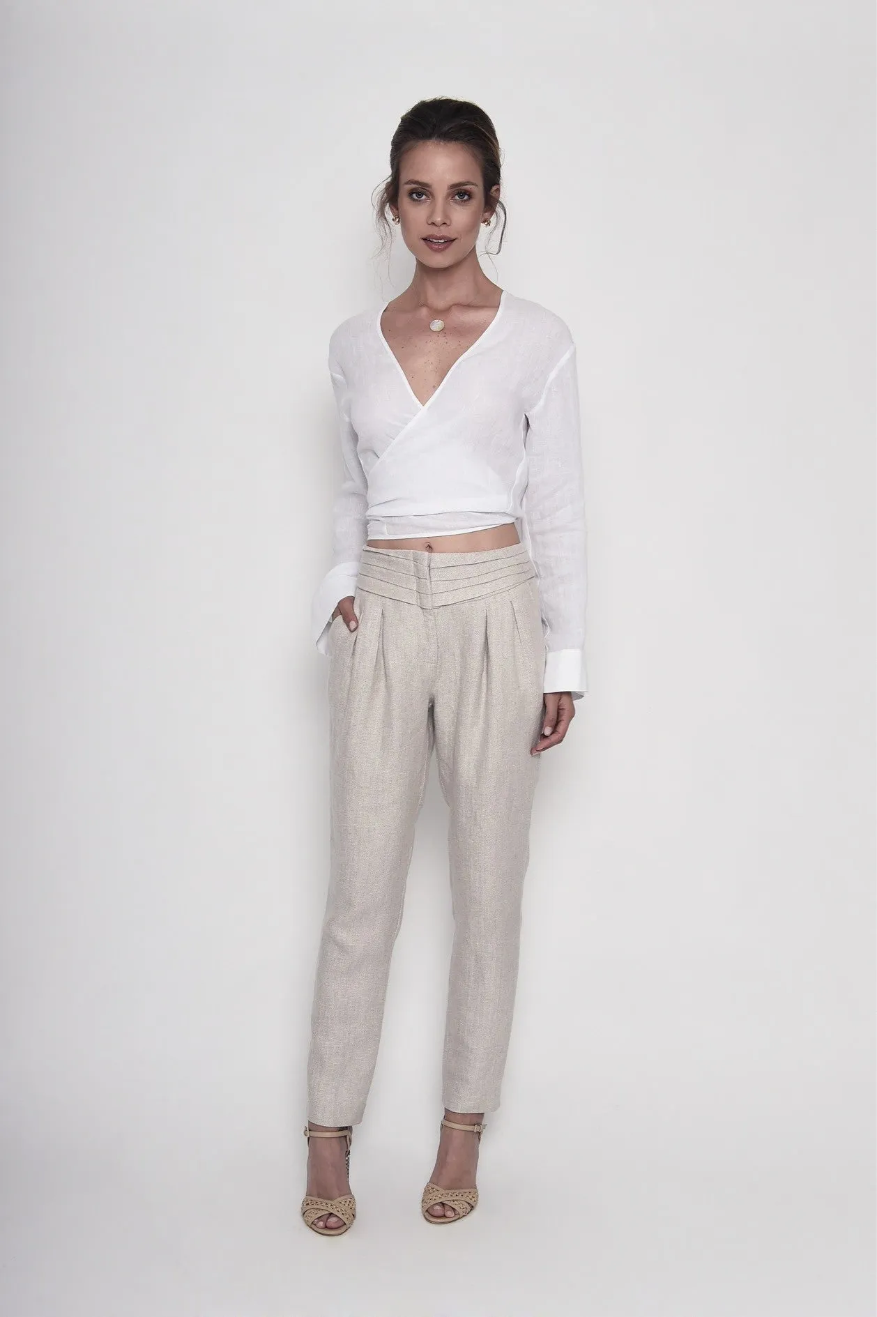 Meet Me at the Rose Bar Linen Shirt