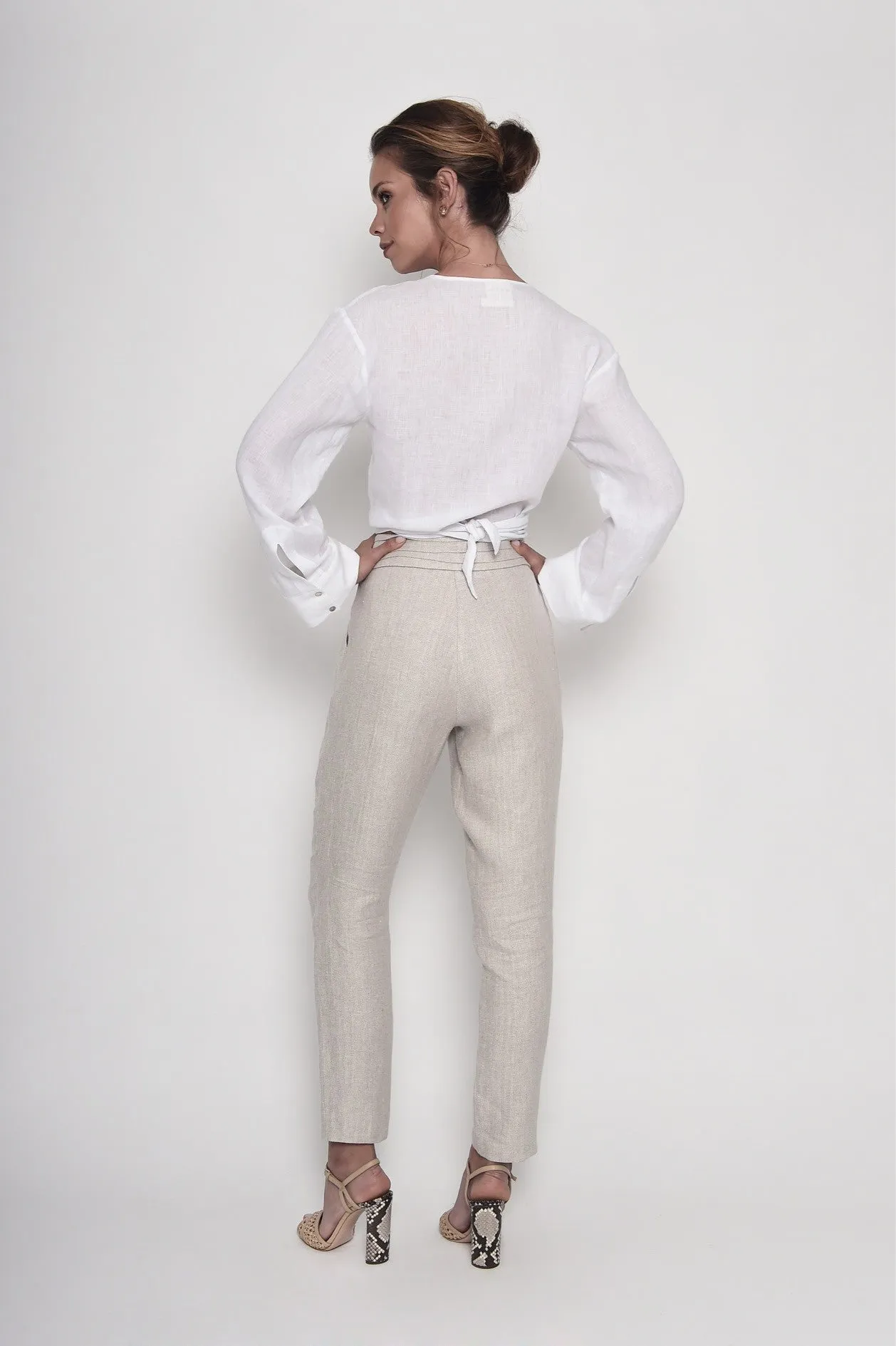 Meet Me at the Rose Bar Linen Shirt