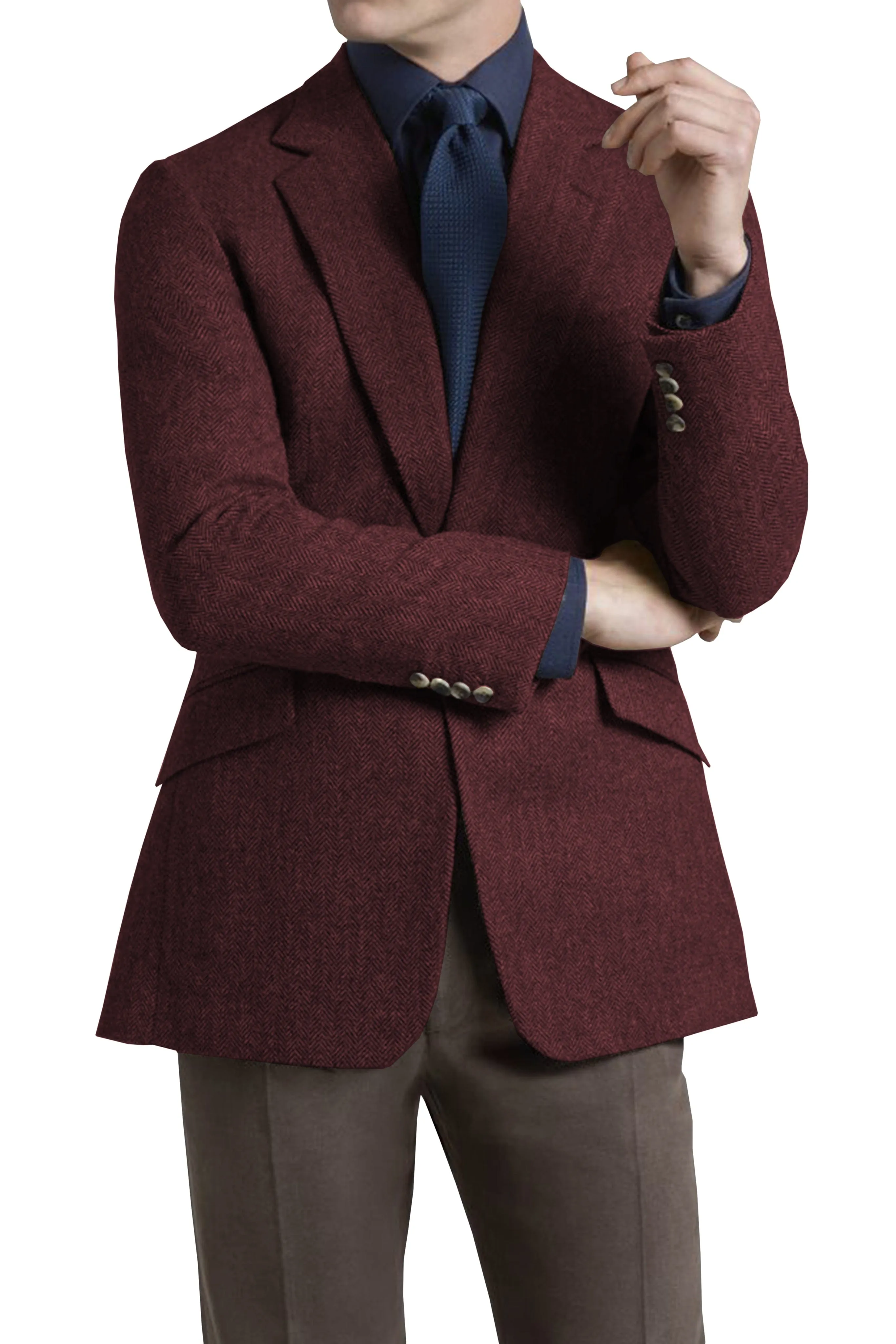 Men's Notch Lapel Business Casual Blazer
