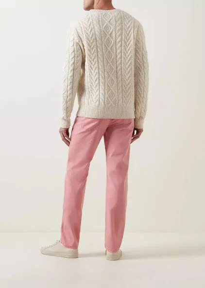 Meyer - Slim Cotton Trousers, Pink