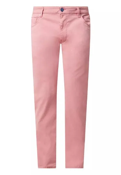 Meyer - Slim Cotton Trousers, Pink