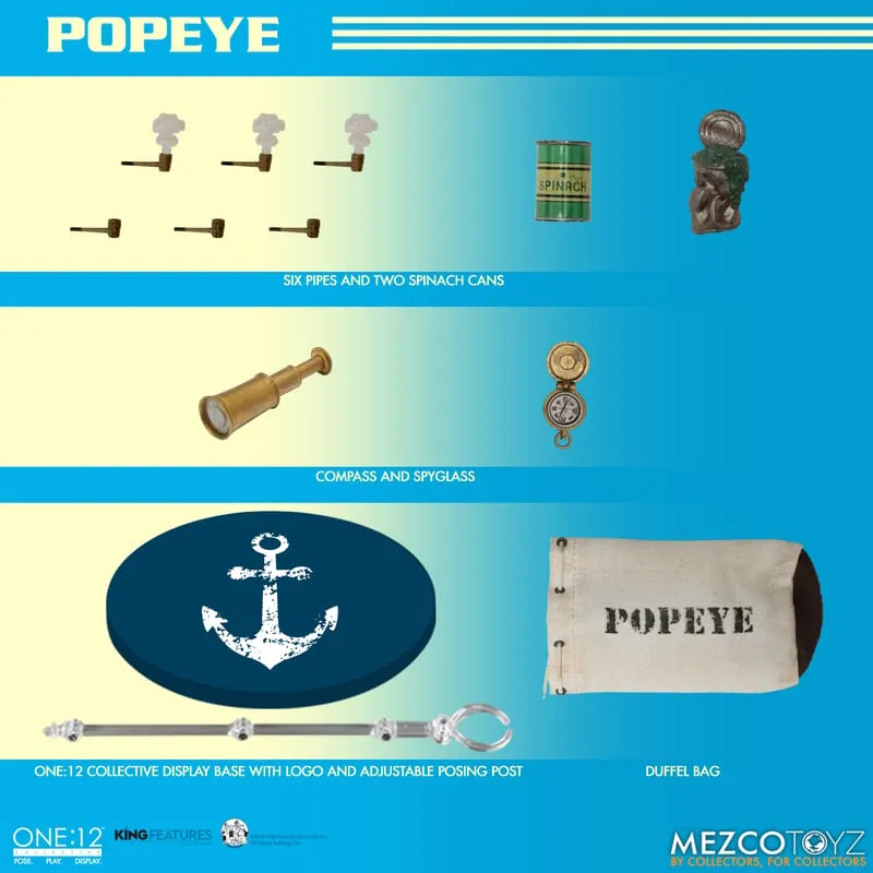 Mezco One 12 Popeye Action Figure