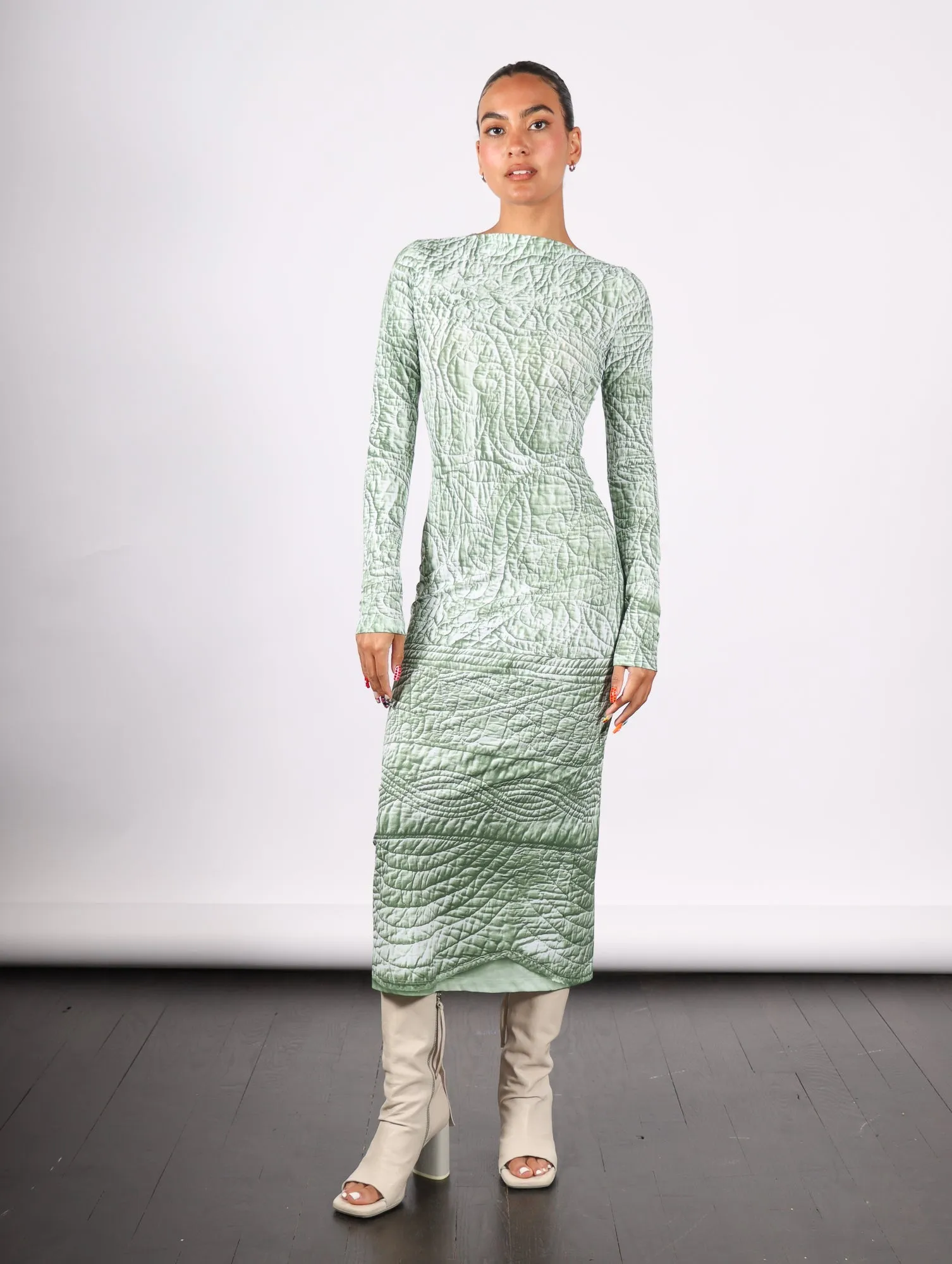 Midi Dress in Iguana by MM6 Maison Margiela
