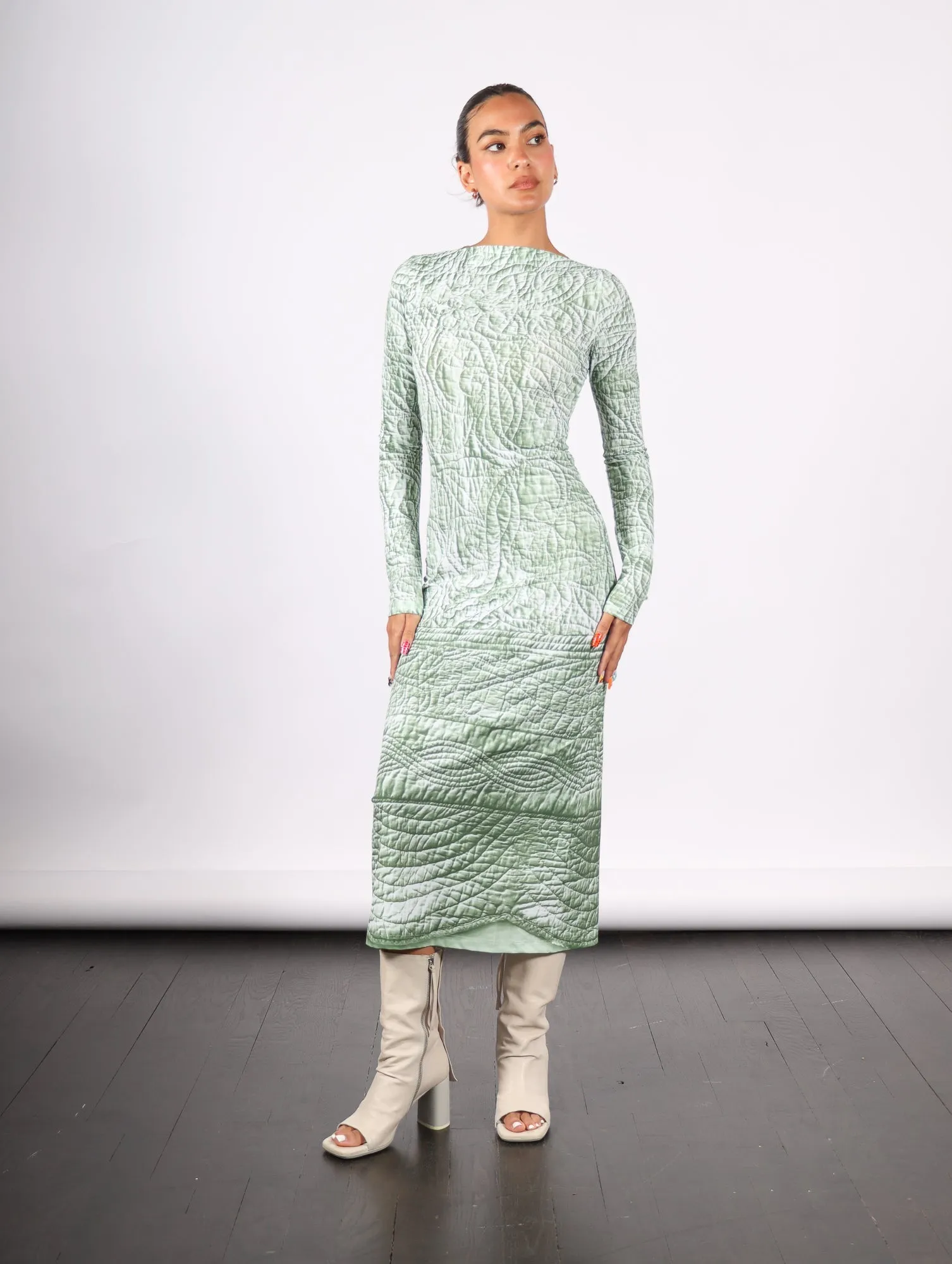 Midi Dress in Iguana by MM6 Maison Margiela