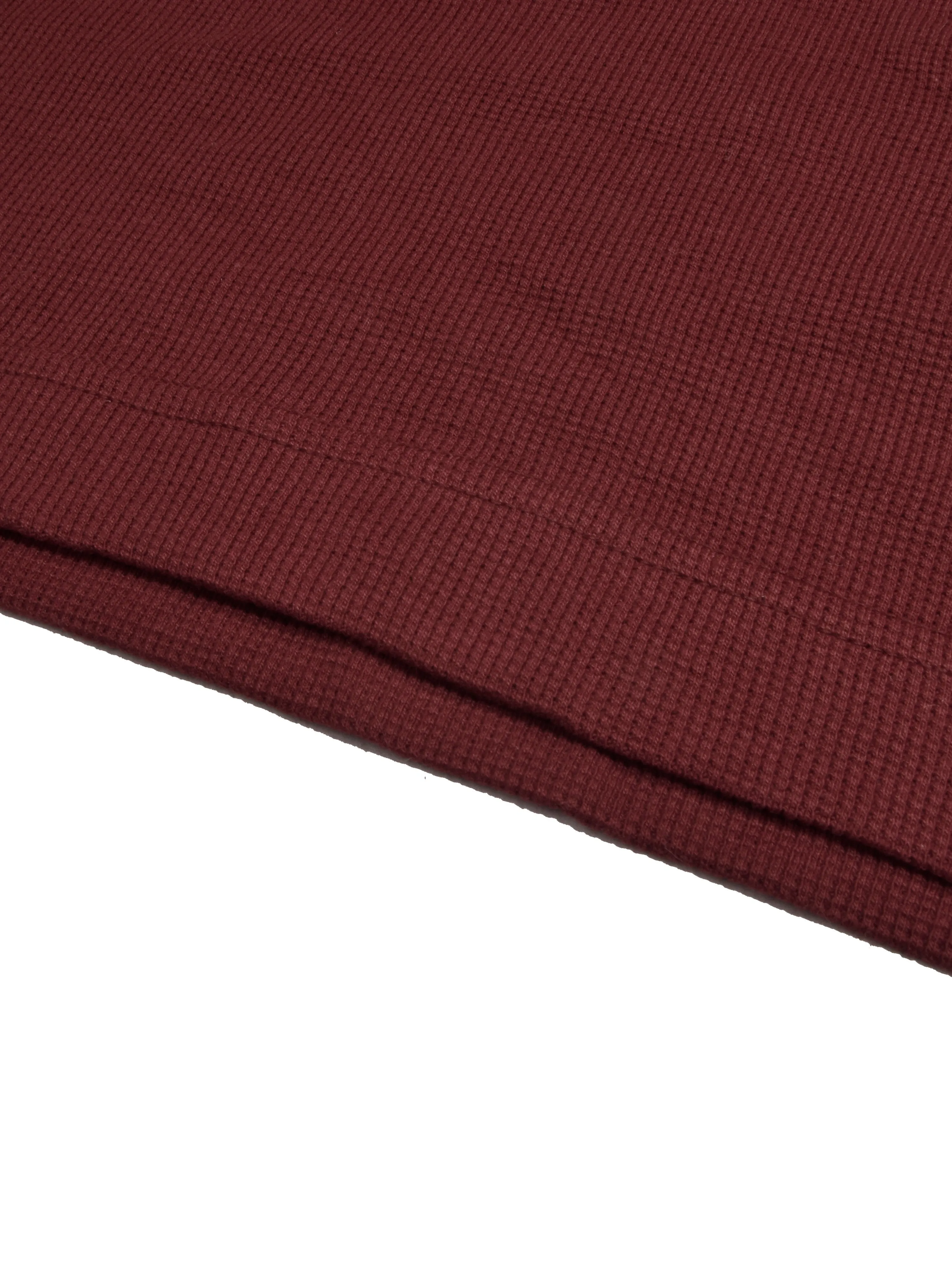 NK Thermal Under Jacket Half Sleeve Shirt For Men-Burgundy-RT2310