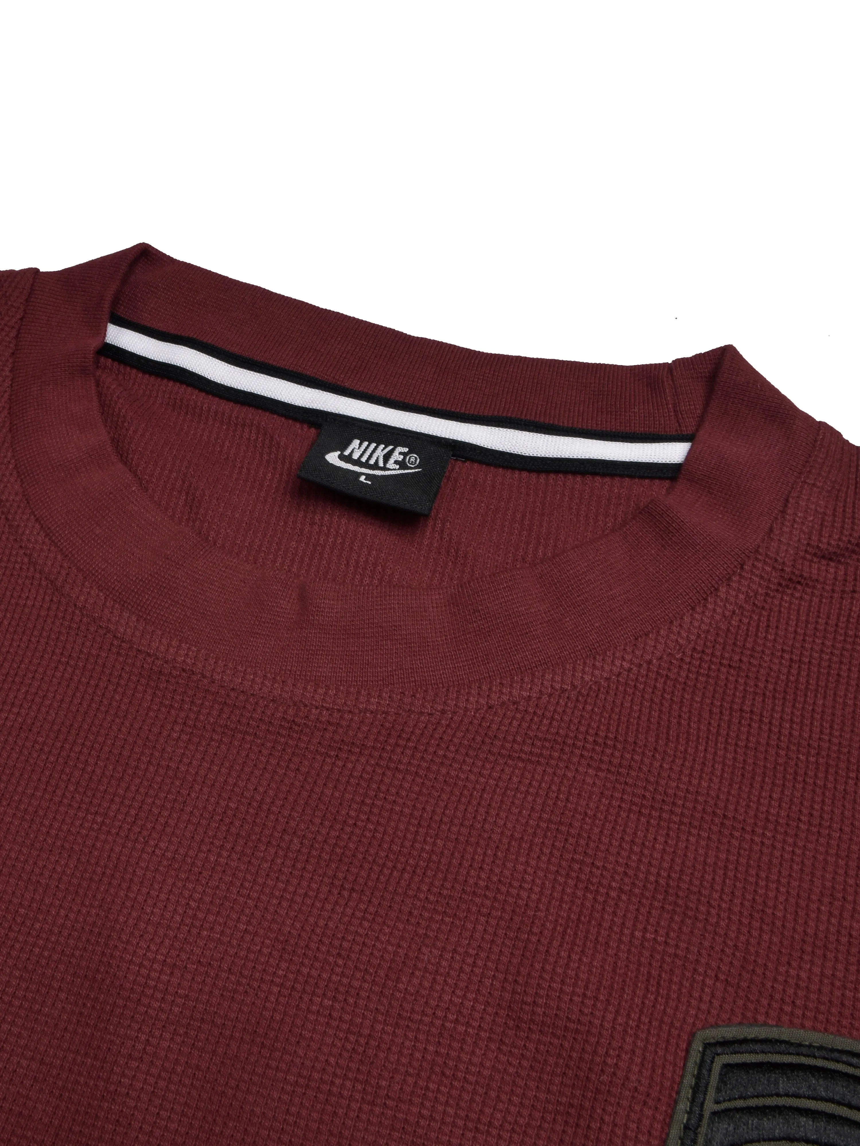 NK Thermal Under Jacket Half Sleeve Shirt For Men-Burgundy-RT2310