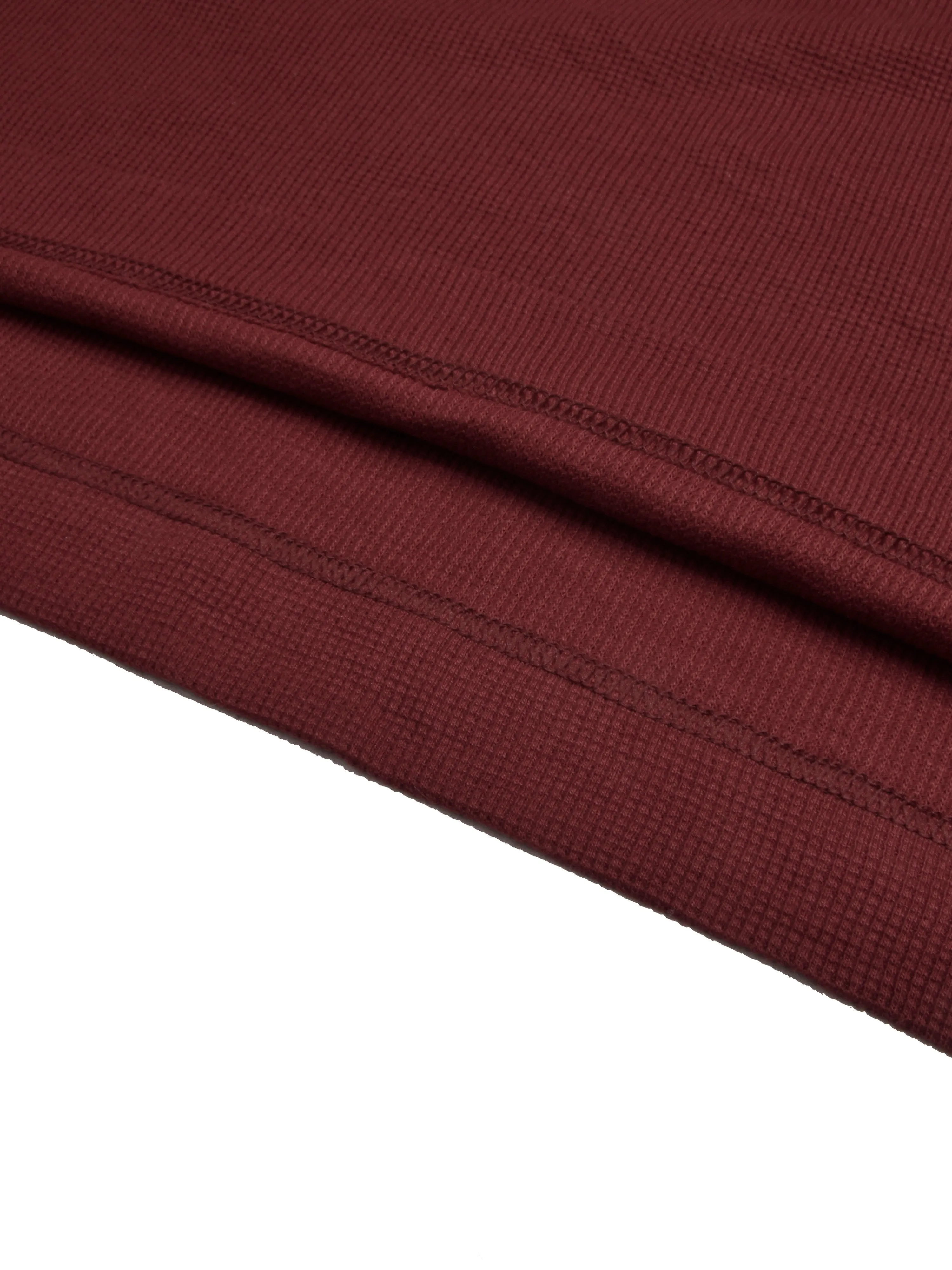 NK Thermal Under Jacket Half Sleeve Shirt For Men-Burgundy-RT2310