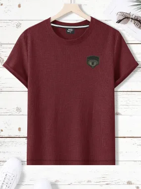 NK Thermal Under Jacket Half Sleeve Shirt For Men-Burgundy-RT2310