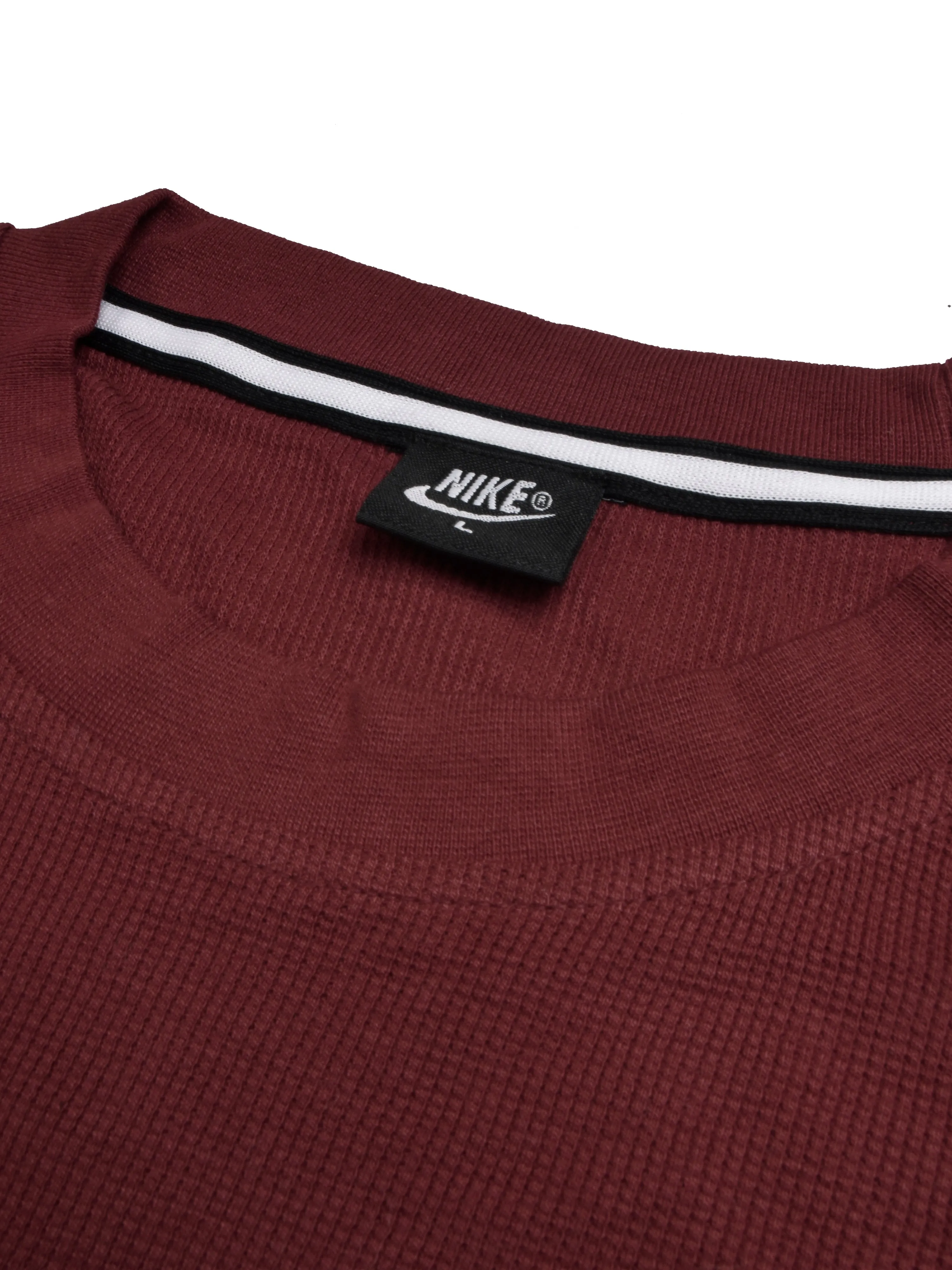 NK Thermal Under Jacket Half Sleeve Shirt For Men-Burgundy-RT2310