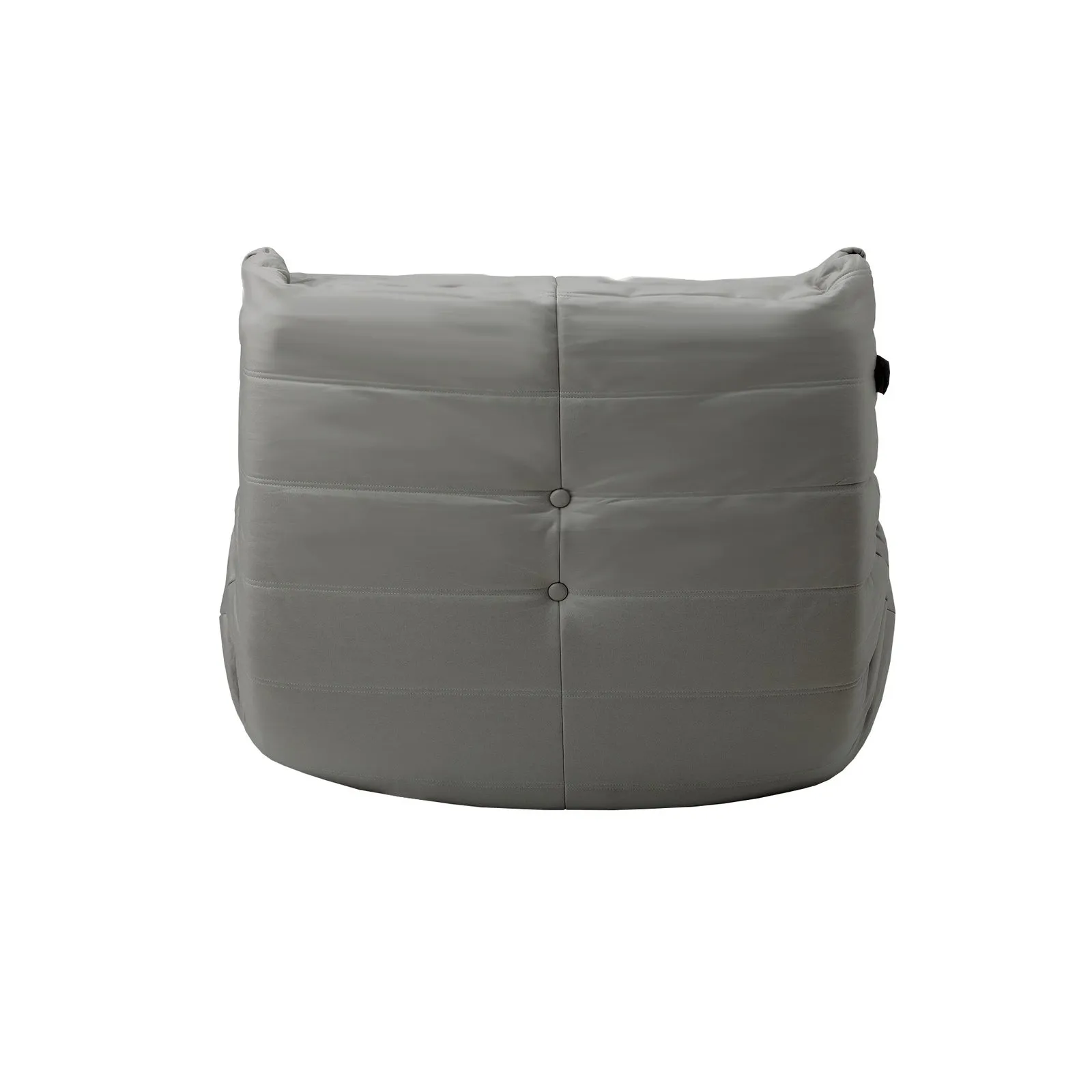 Oikiture Floor Sofa Accent Chair Lazy Couch Lounge Recliner Grey Polyester
