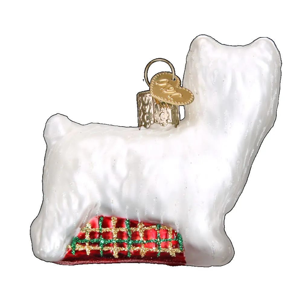 Old World Christmas Westie Puppy Ornament
