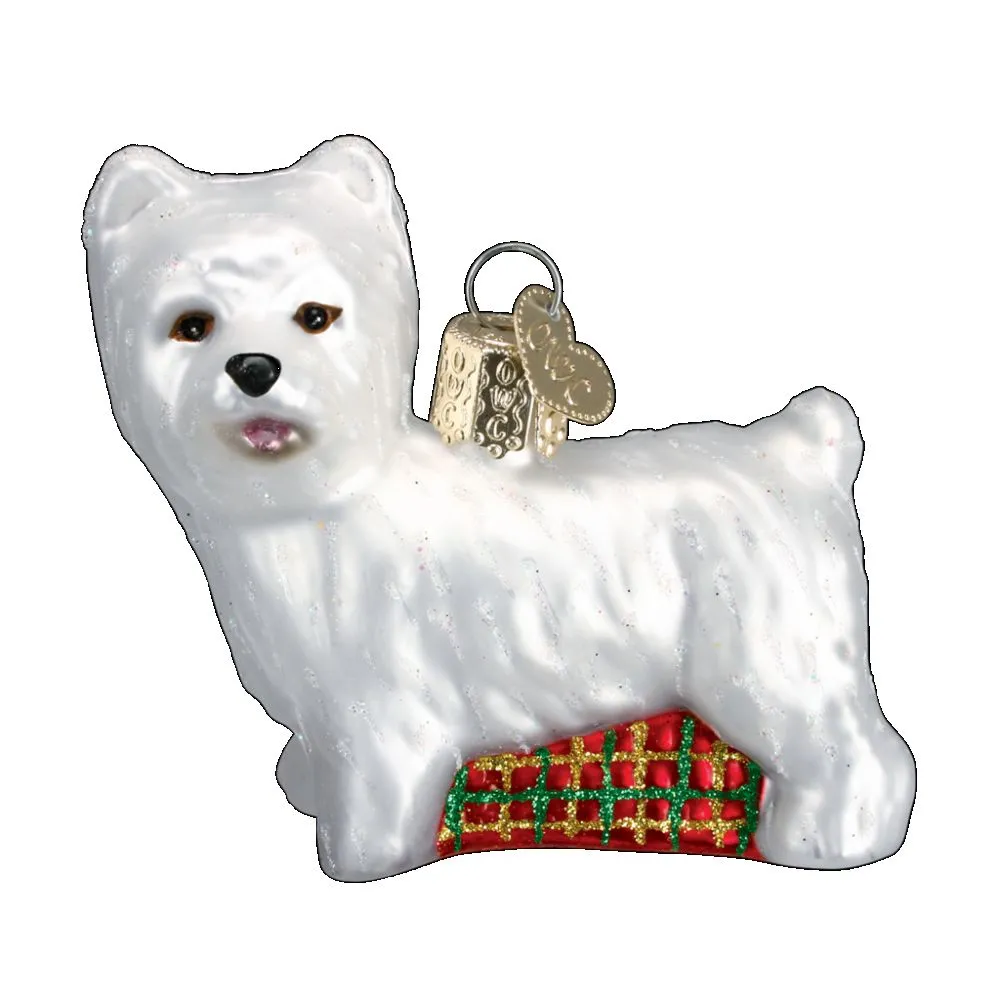 Old World Christmas Westie Puppy Ornament