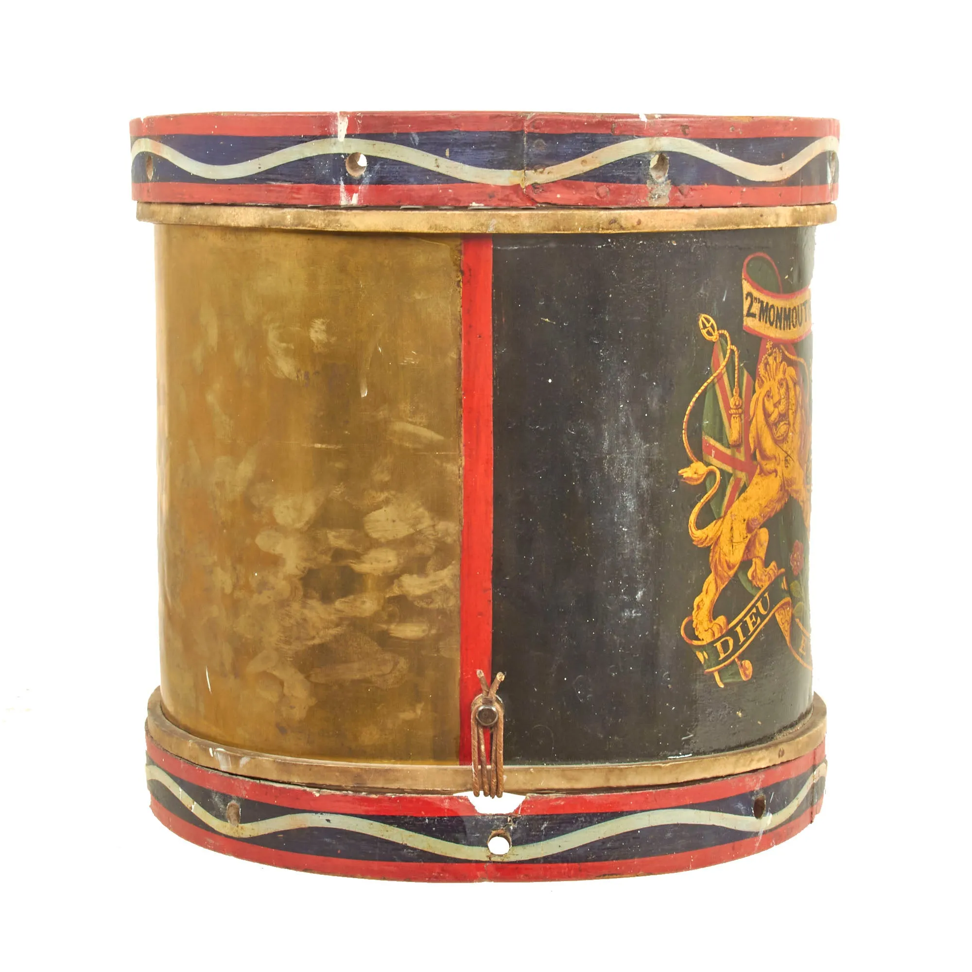 Original British Victorian Second Boer War 2nd Monmouth Rifle Volunteers “Monmouthshire” Regimental Drum