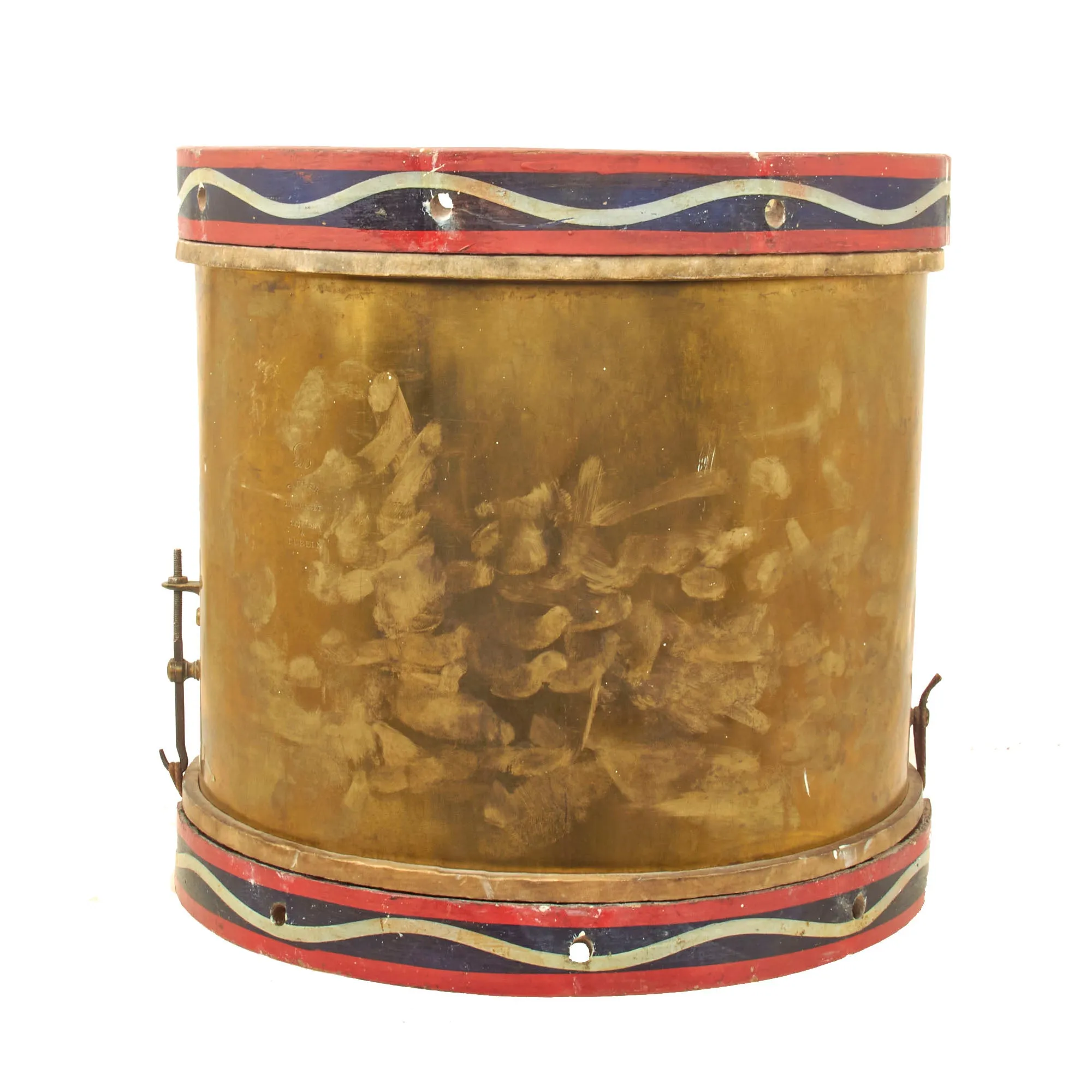 Original British Victorian Second Boer War 2nd Monmouth Rifle Volunteers “Monmouthshire” Regimental Drum