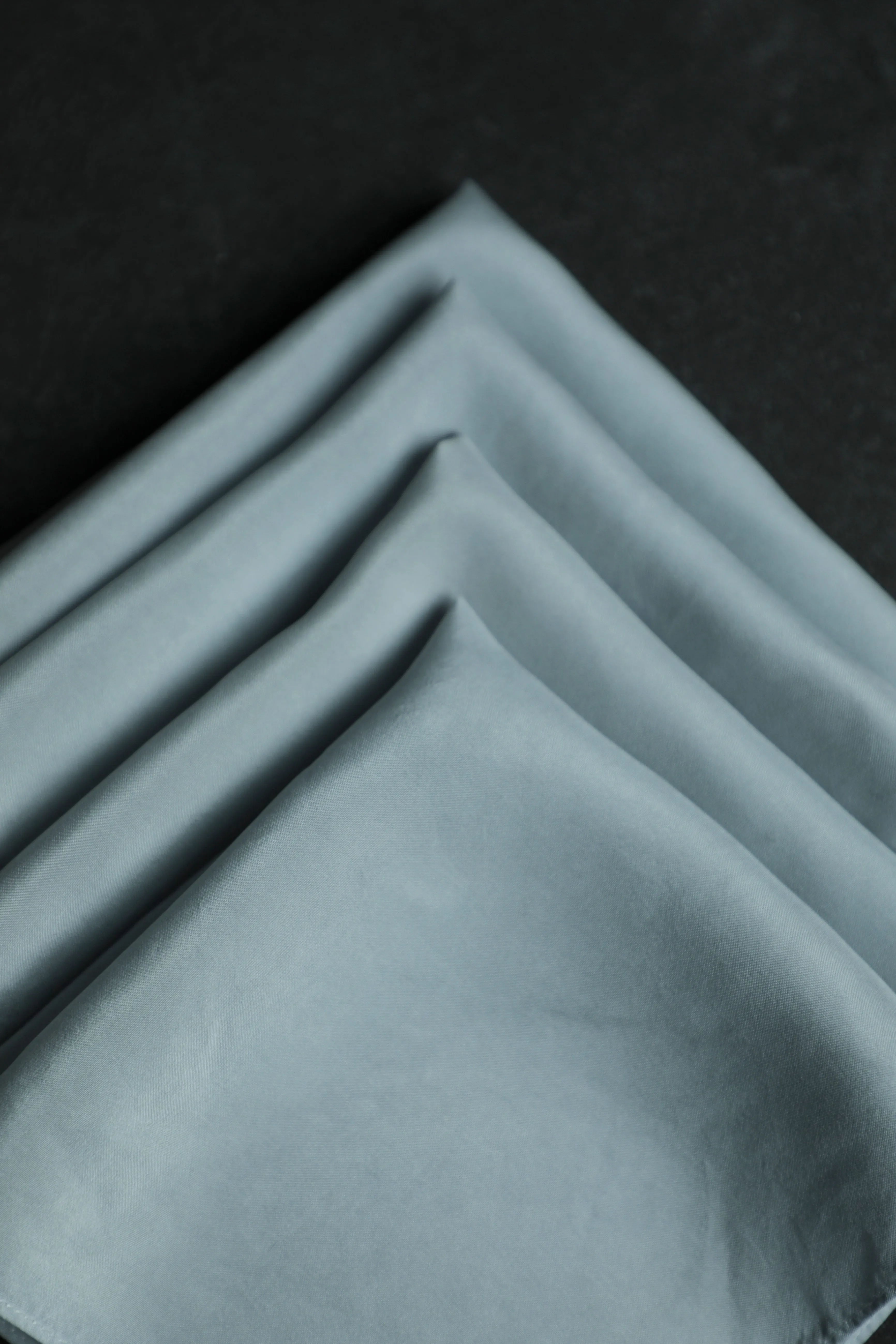 Original Eco-Dyed Silk Handkerchief 12 x 12" {French Blue}