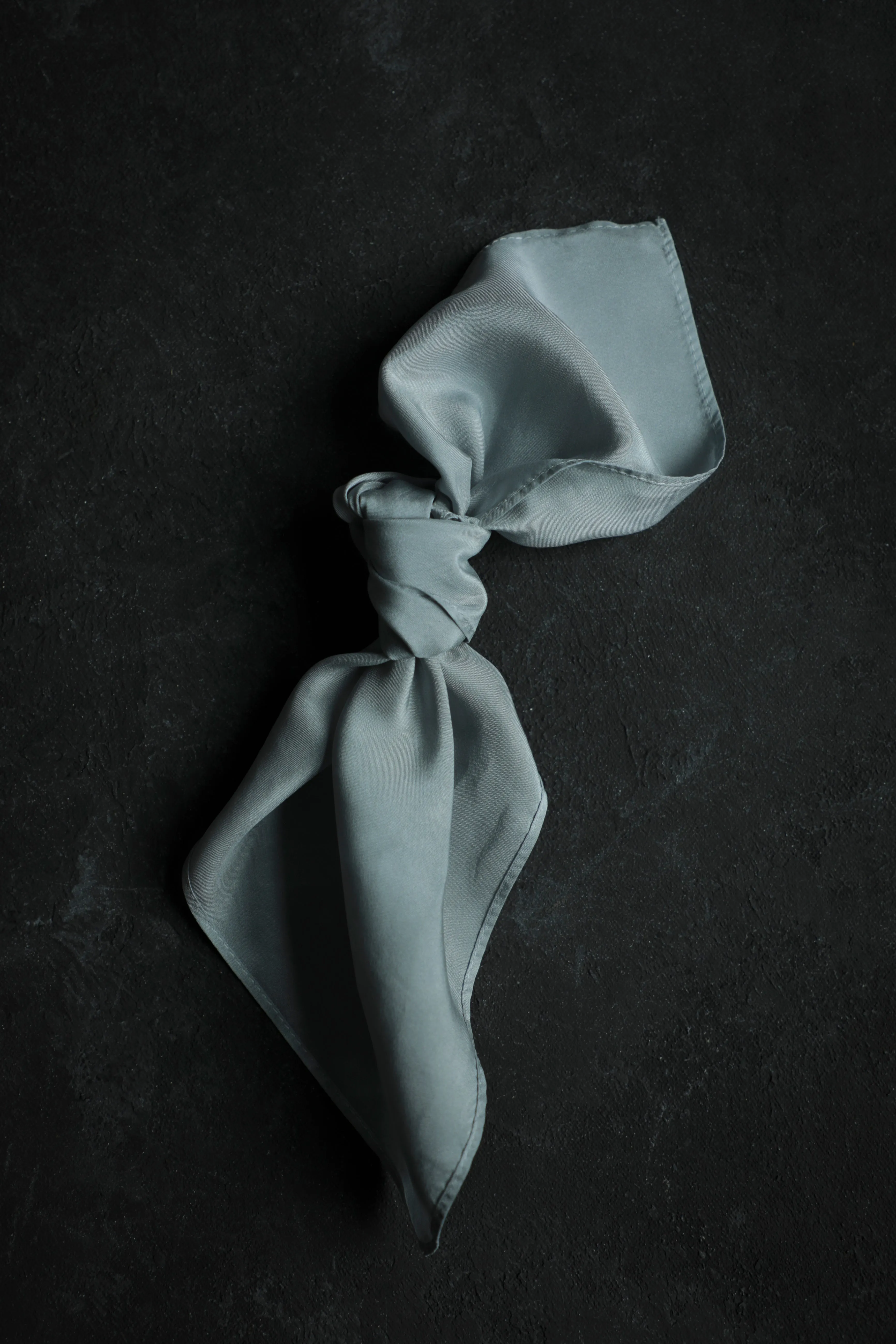 Original Eco-Dyed Silk Handkerchief 12 x 12" {French Blue}