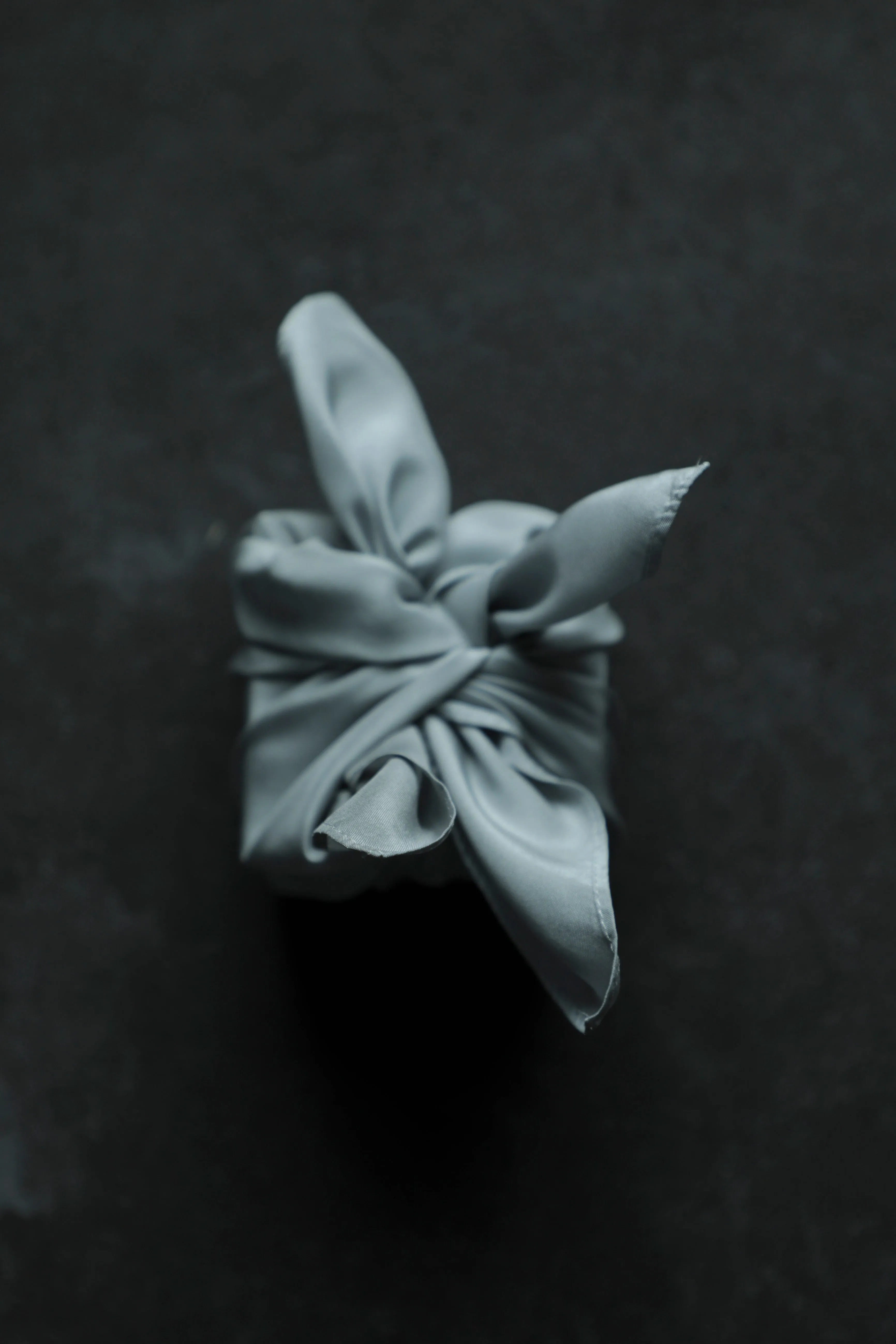 Original Eco-Dyed Silk Handkerchief 12 x 12" {French Blue}