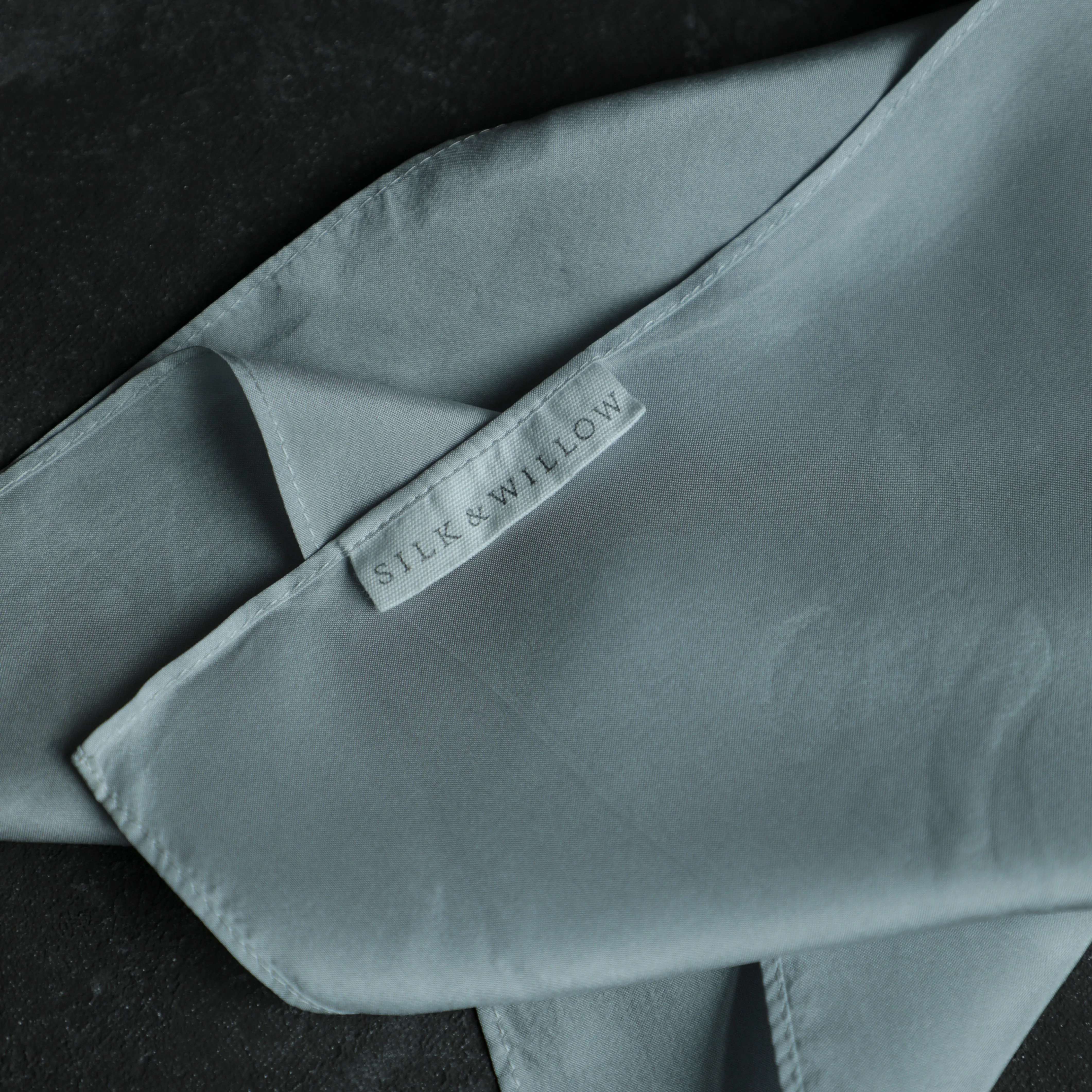 Original Eco-Dyed Silk Handkerchief 12 x 12" {French Blue}