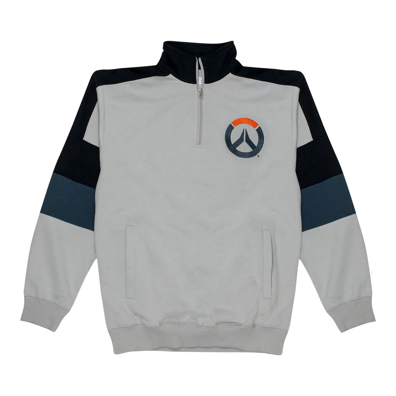 Overwatch 2 Logo Grey Quarter-Zip Sweatshirt