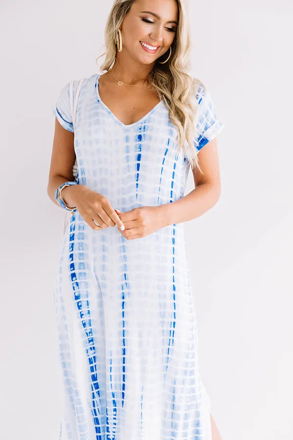 Portofino Party Tie Dye Maxi In Blue