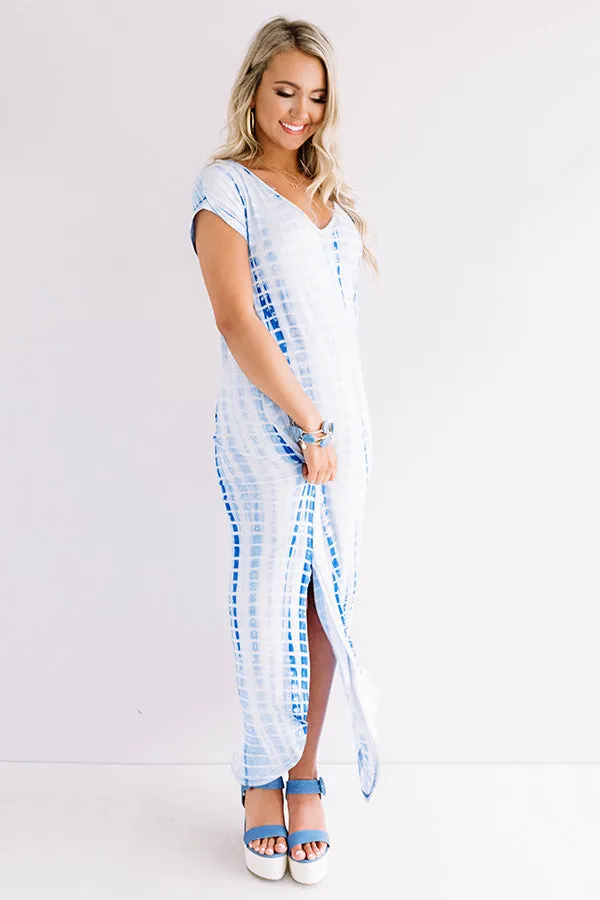 Portofino Party Tie Dye Maxi In Blue