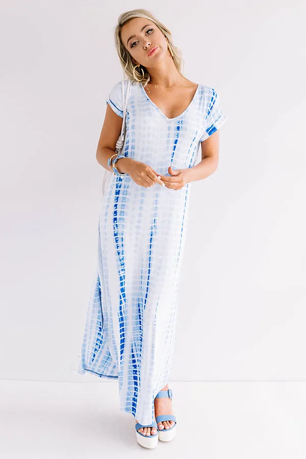 Portofino Party Tie Dye Maxi In Blue