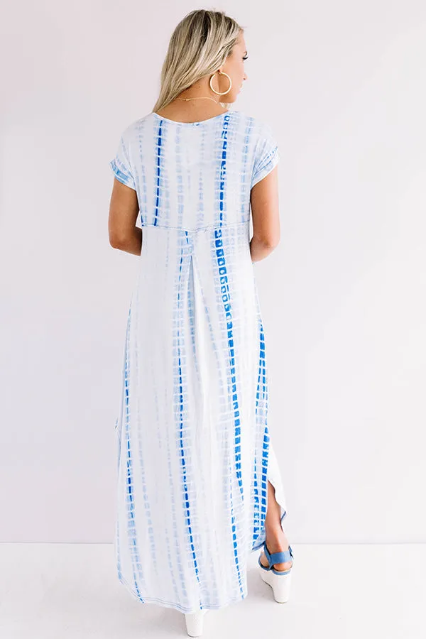 Portofino Party Tie Dye Maxi In Blue