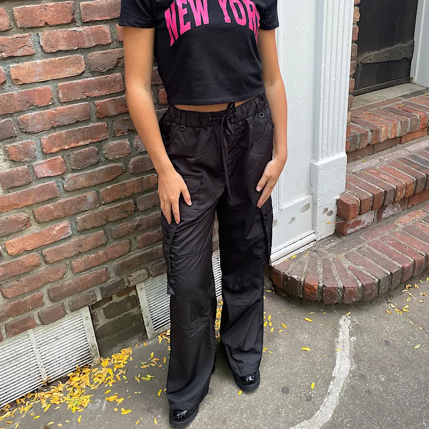 Relaxed Nylon Cargo Pants