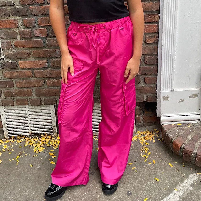 Relaxed Nylon Cargo Pants