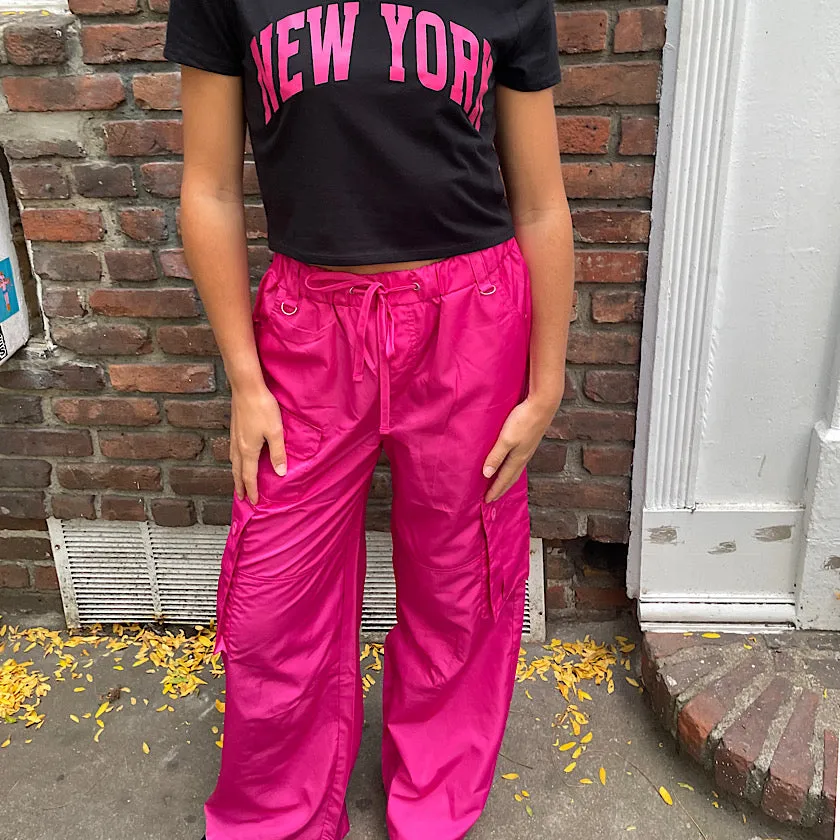 Relaxed Nylon Cargo Pants