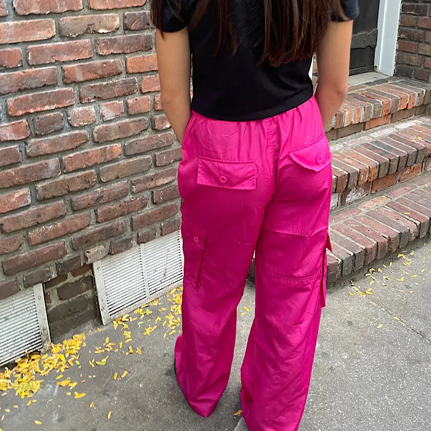 Relaxed Nylon Cargo Pants