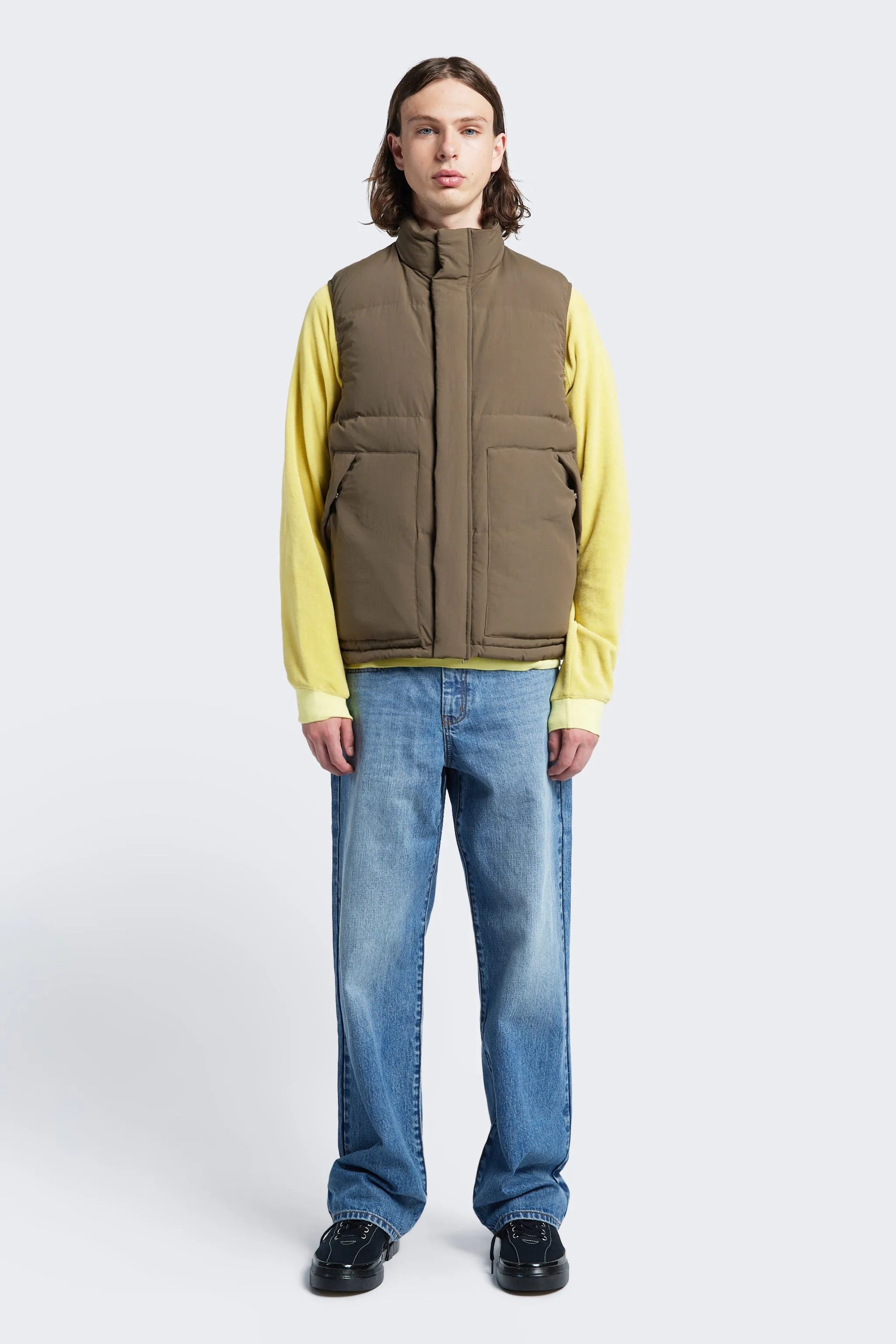 Reset Quilted Vest Brown