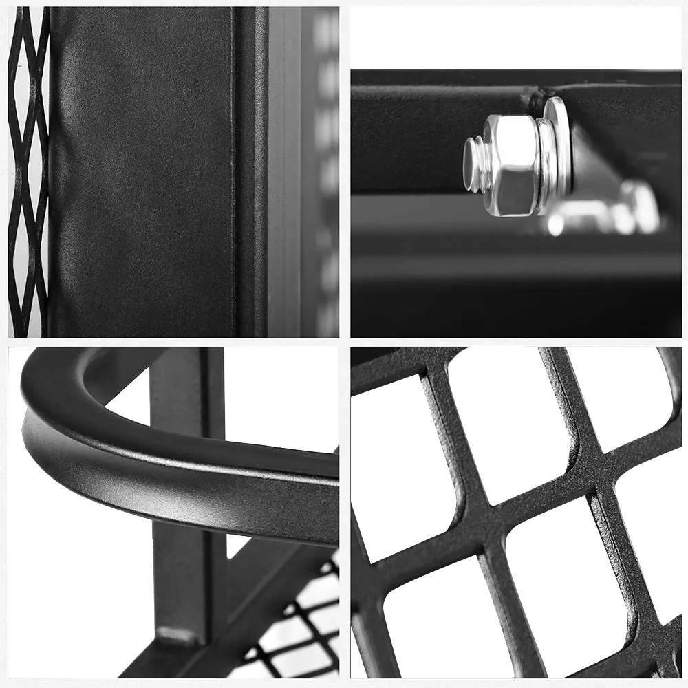 San Hima Cargo Carrier Luggage Basket Car Rack Foldable Hitch Mount Steel Mesh