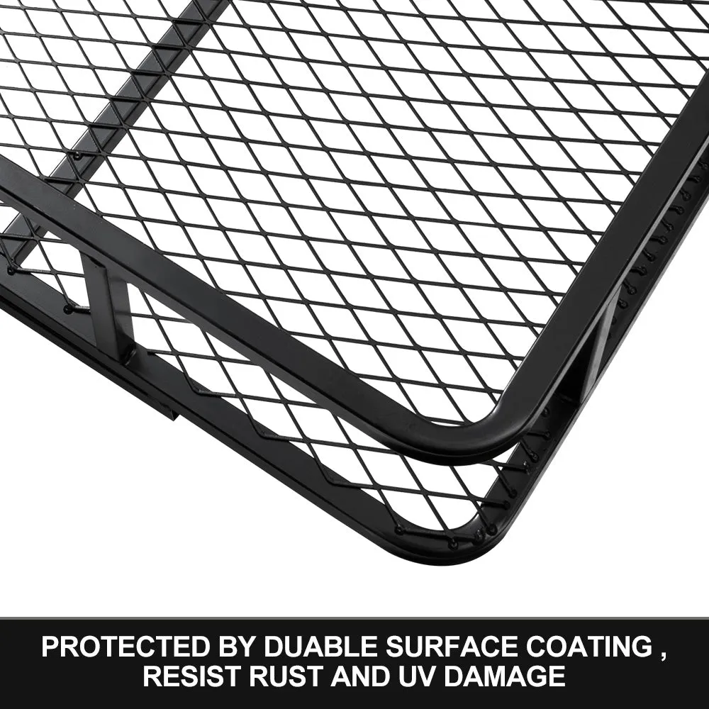 San Hima Cargo Carrier Luggage Basket Car Rack Foldable Hitch Mount Steel Mesh