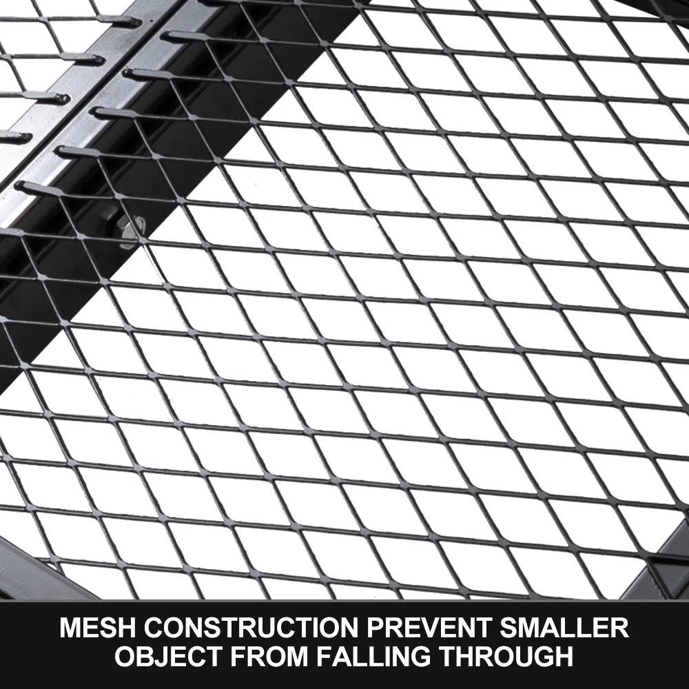 San Hima Cargo Carrier Luggage Basket Car Rack Foldable Hitch Mount Steel Mesh