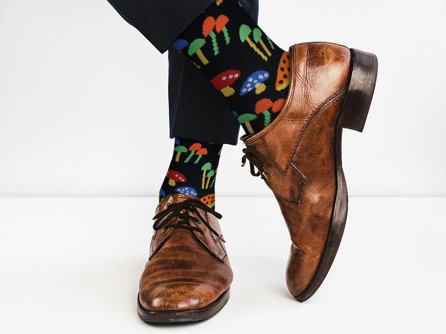 Sick Socks- Mushrooms - Trippy Dress Socks